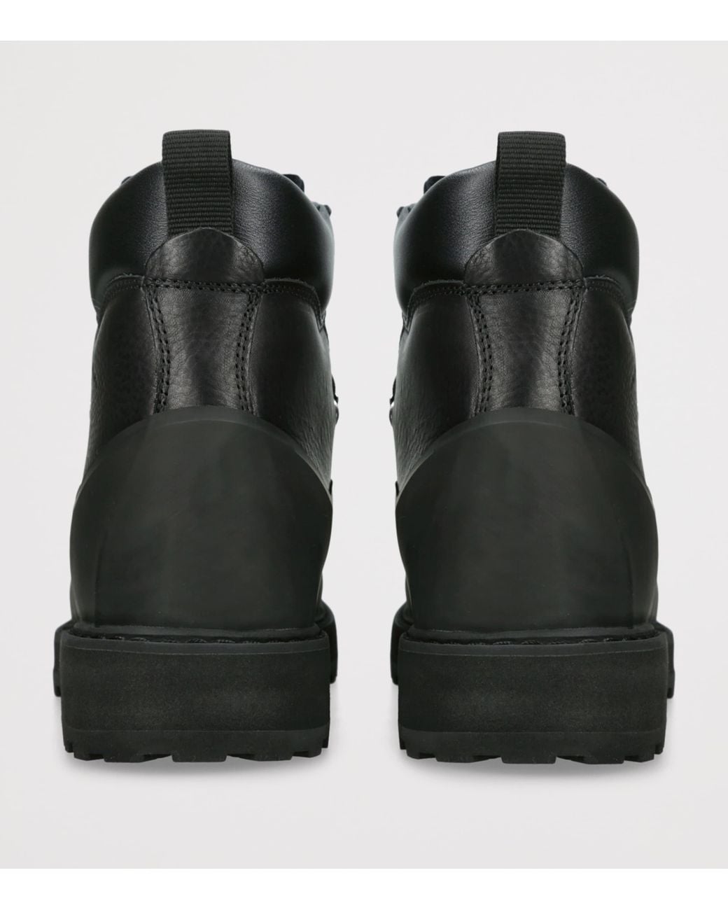 Diemme Black Leather Roccia Vet Gomma Ankle Boots for men
