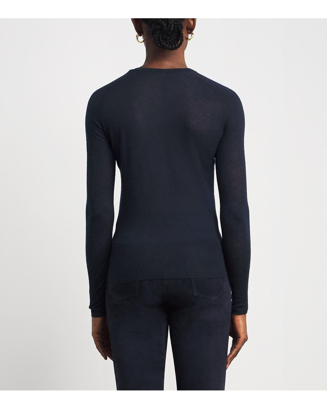 Joseph Blue Cashmere Cashair Geras Sweater