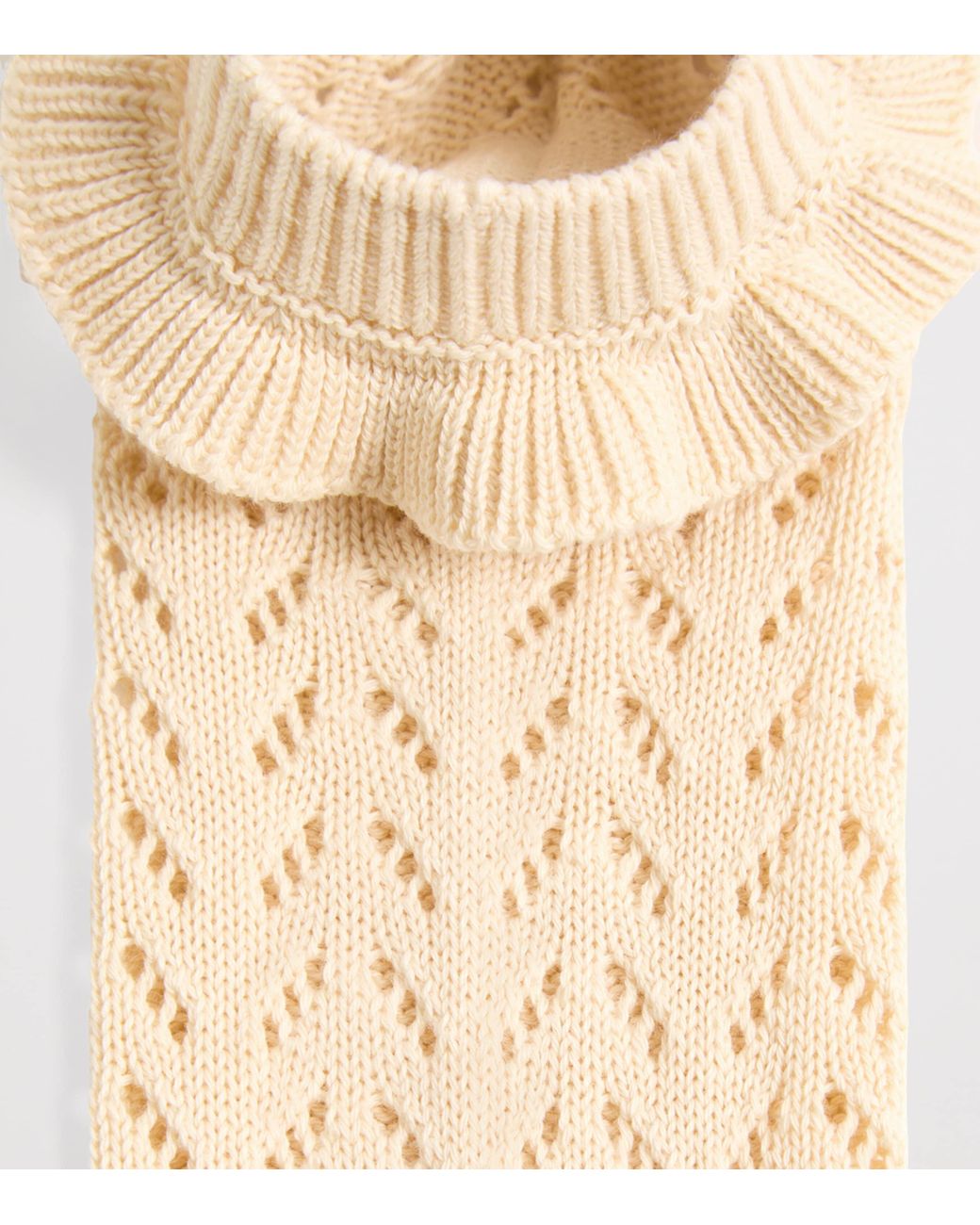 Valentino Natural Cotton-Blend Pom-Pom Socks