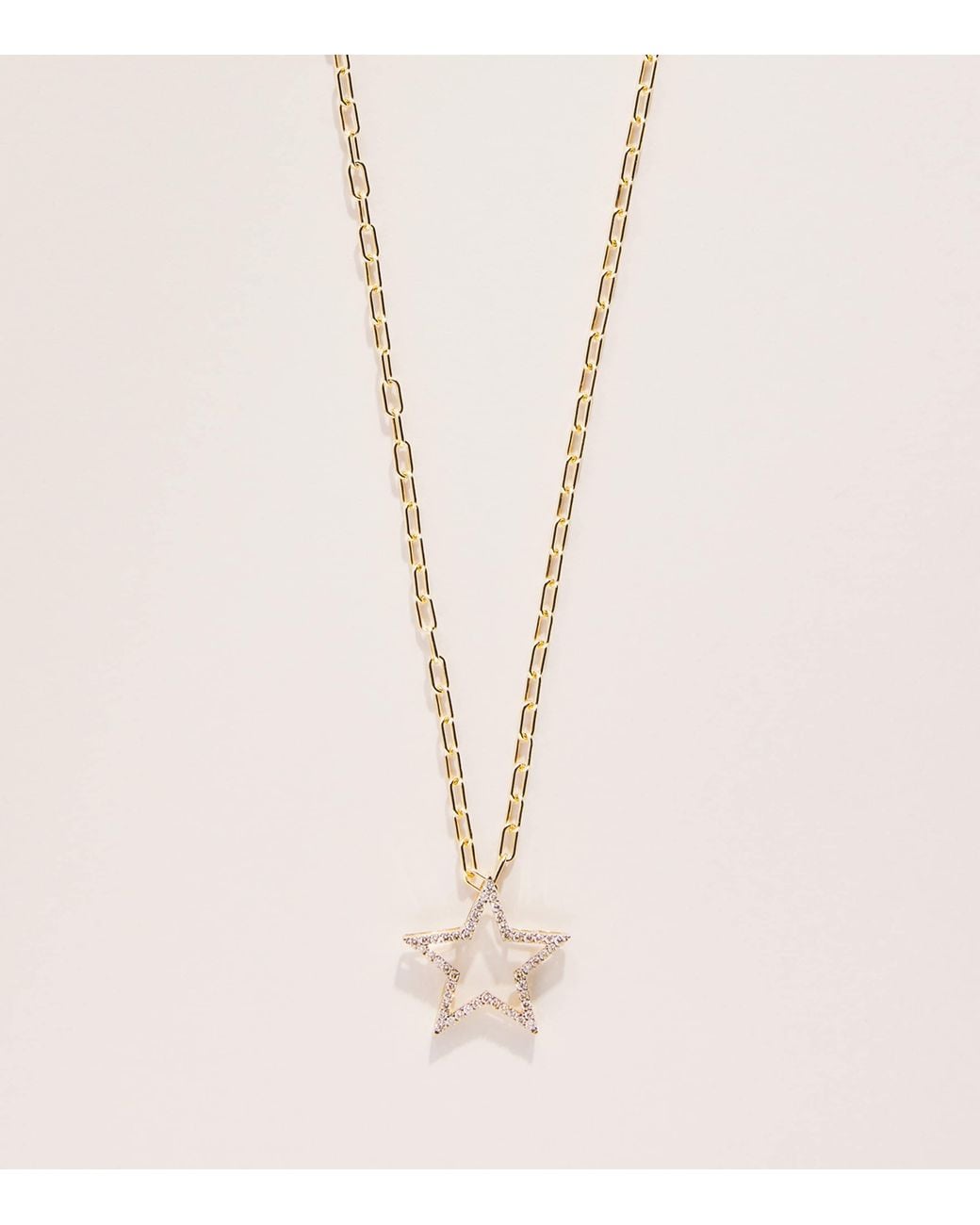 Rosa De La Cruz Natural And Diamond Classic Star Pendant Necklace