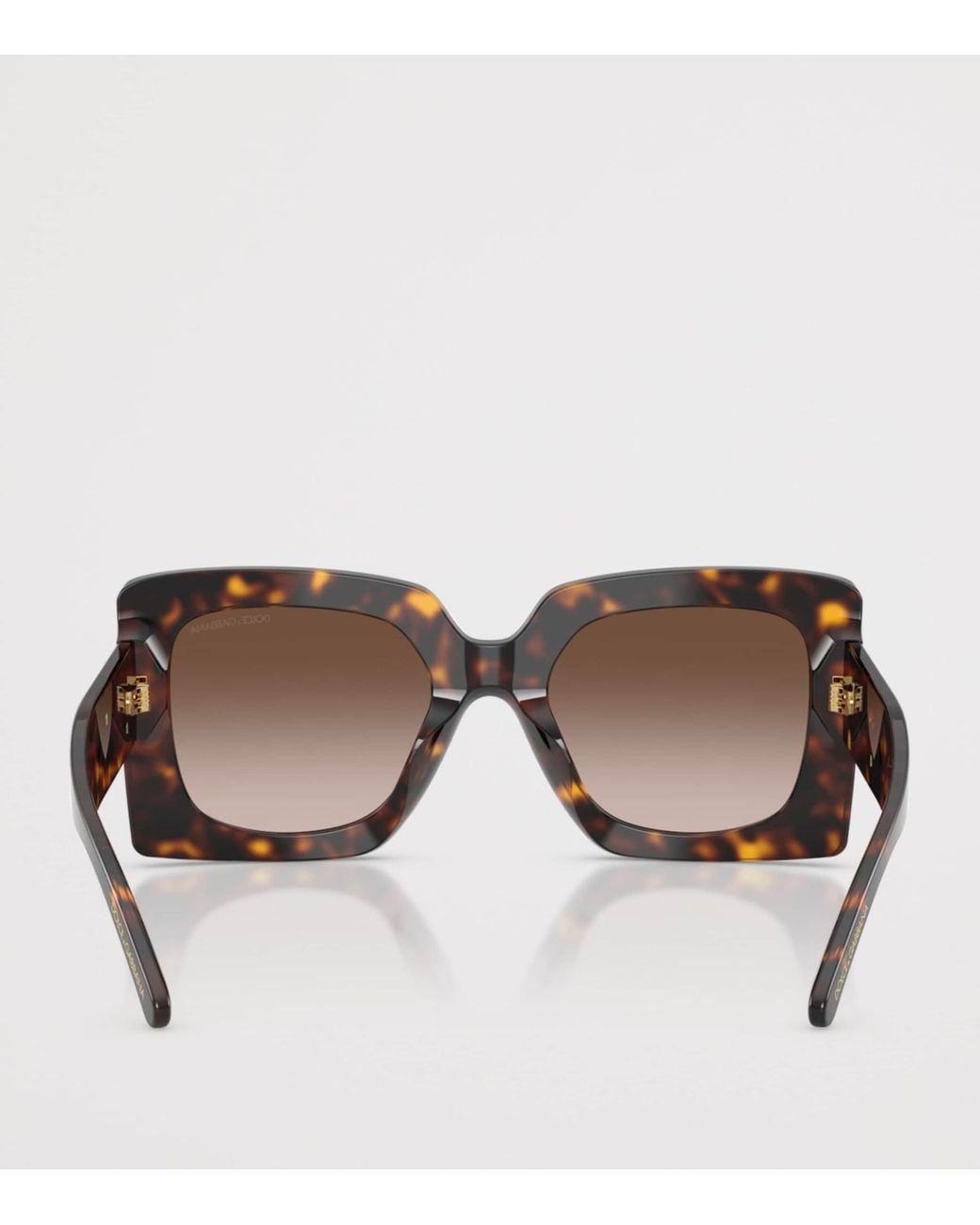 Dolce & Gabbana Brown Tortoiseshell Square Sunglasses