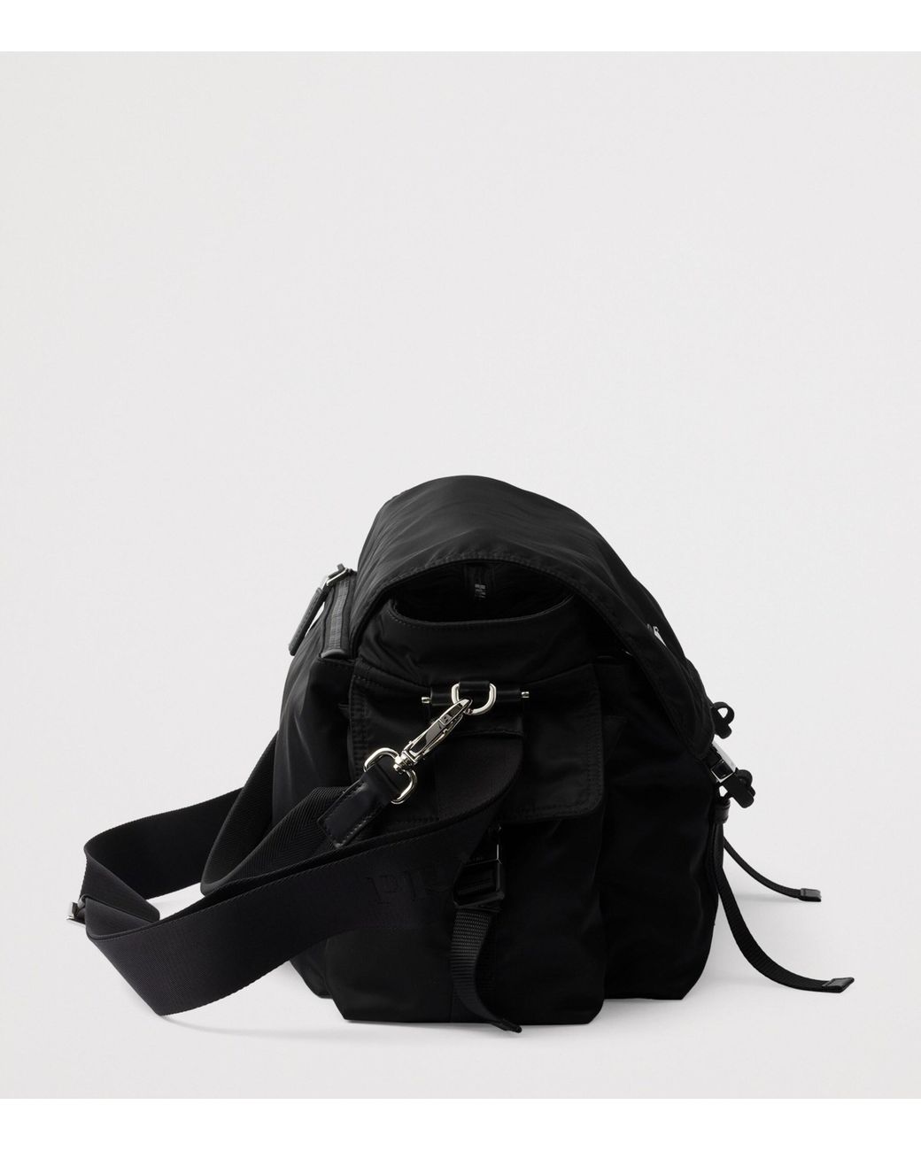 Prada Black Re-Nylon And Leather Explore Messenger Bag for men