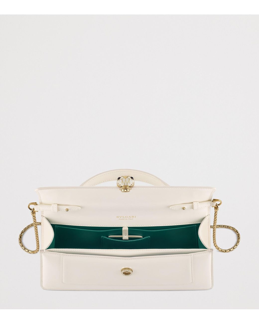 BVLGARI Natural Leather Serpenti Forever Elongated Top-Handle Bag