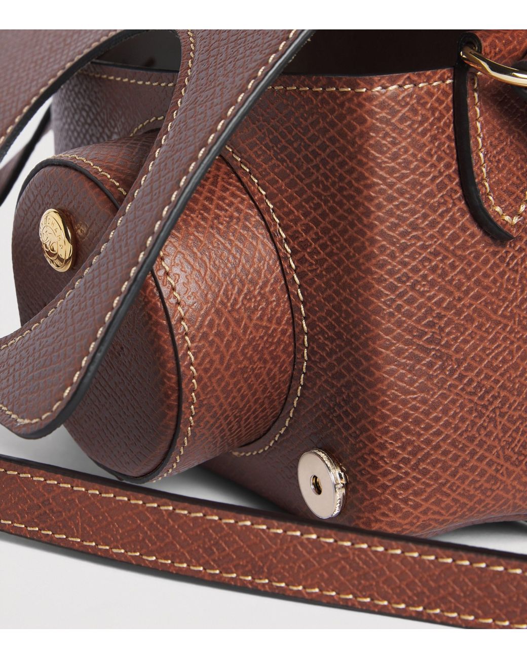 Longchamp Brown Leather Épure Camera Bag