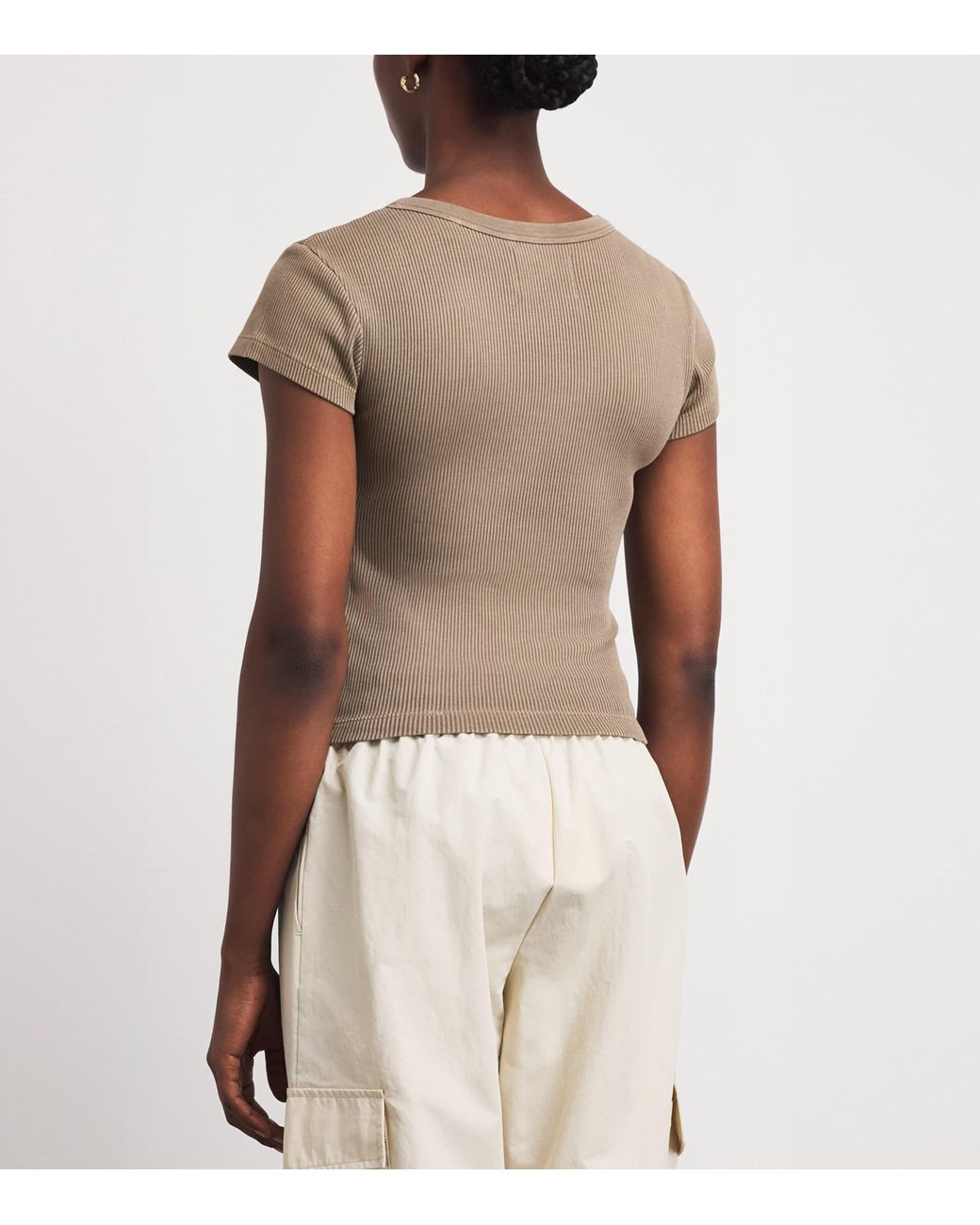 Citizens of Humanity Brown Short-Sleeve Tabi Cardigan