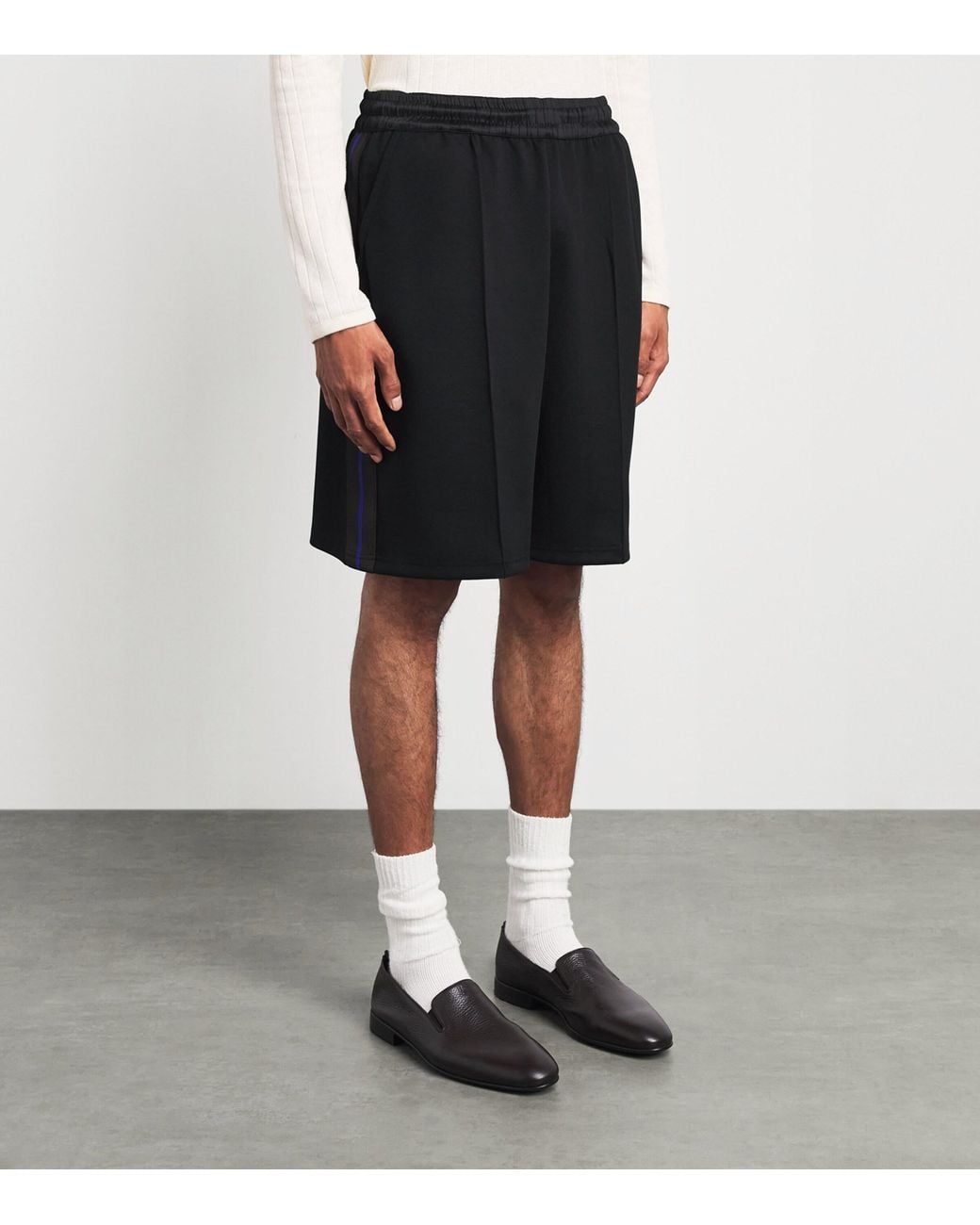 Wales Bonner Black Form Track Shorts for men