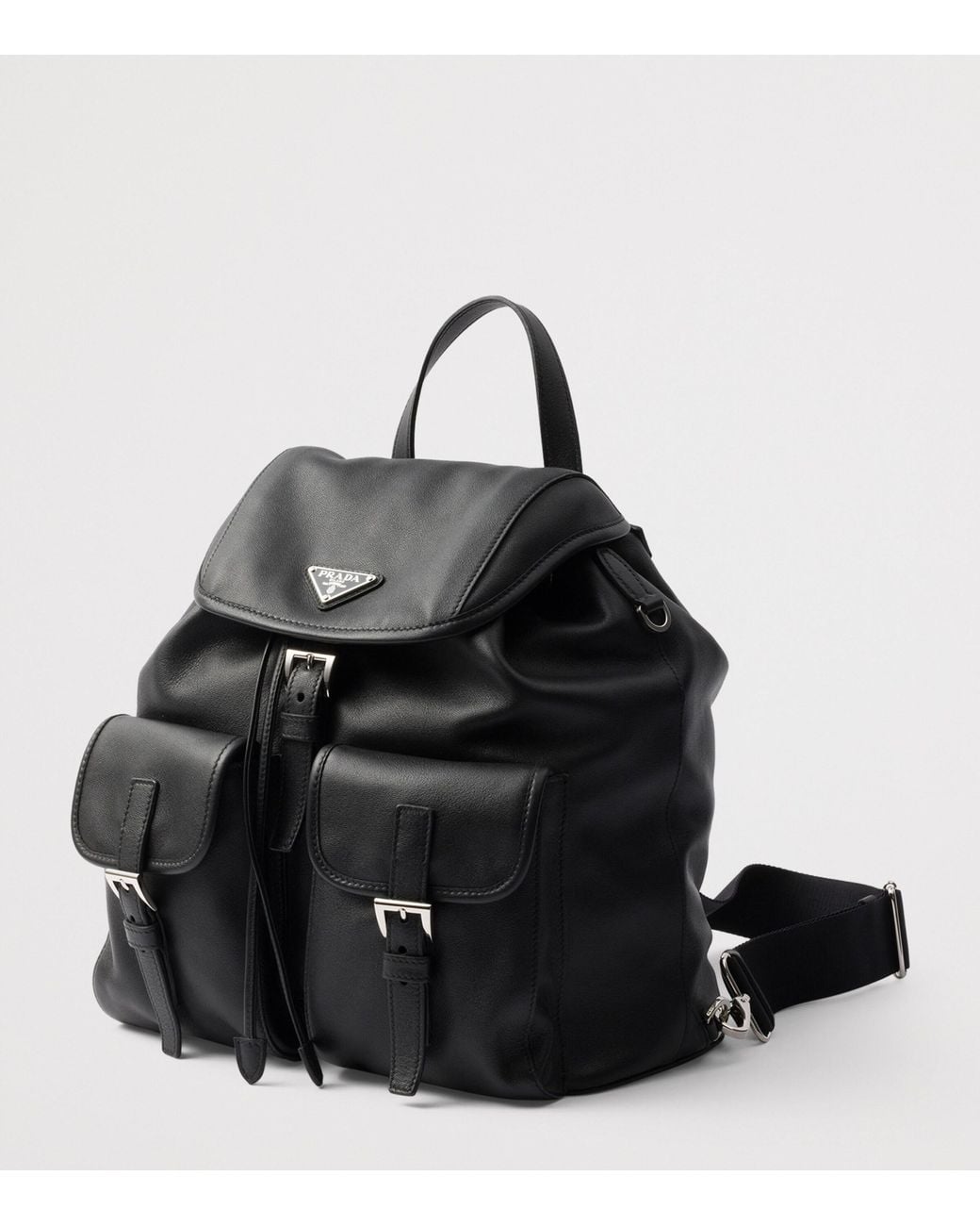 Prada Black Medium Lambskin Backpack