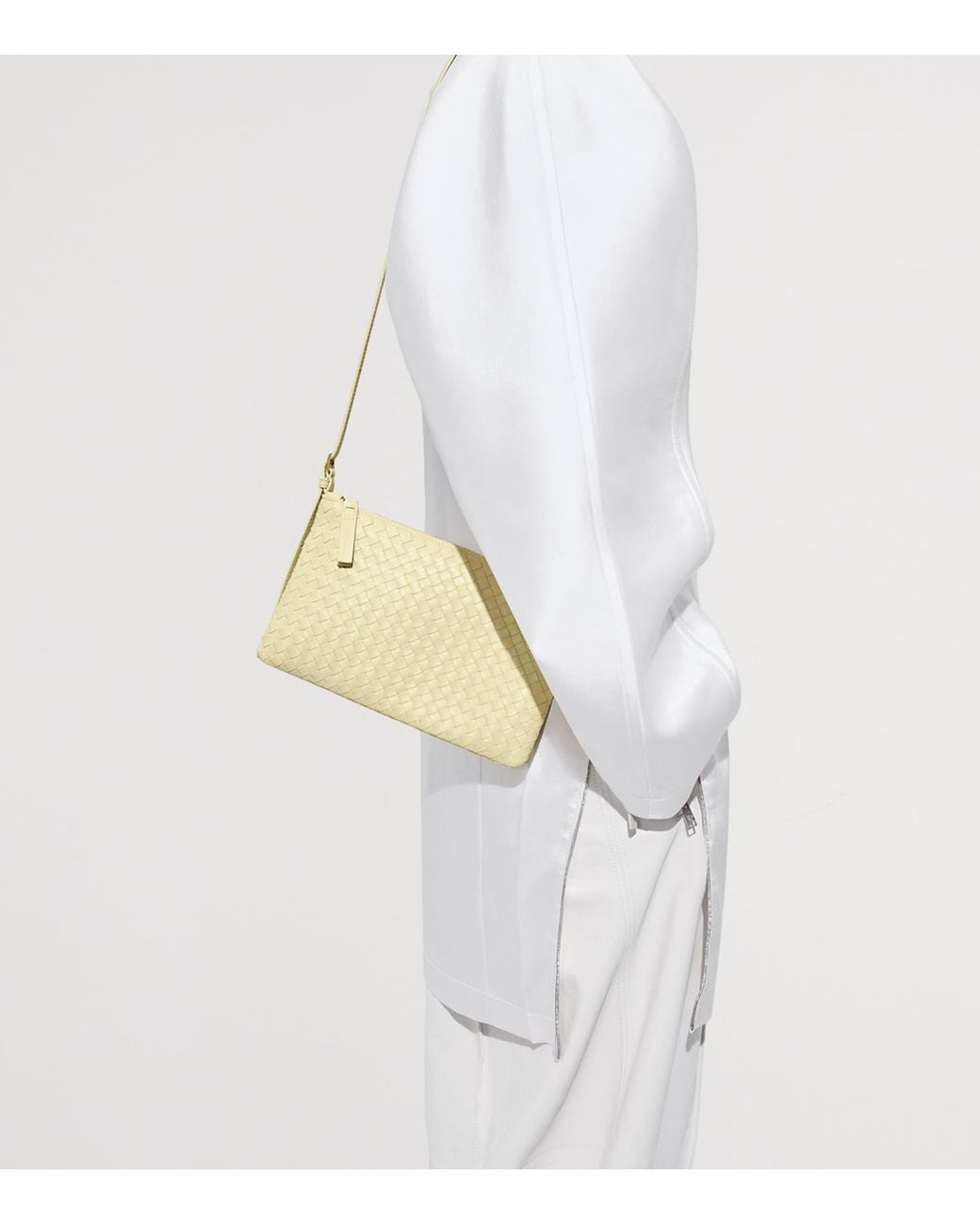 Bottega Veneta Natural Leather Gemellini Pouch