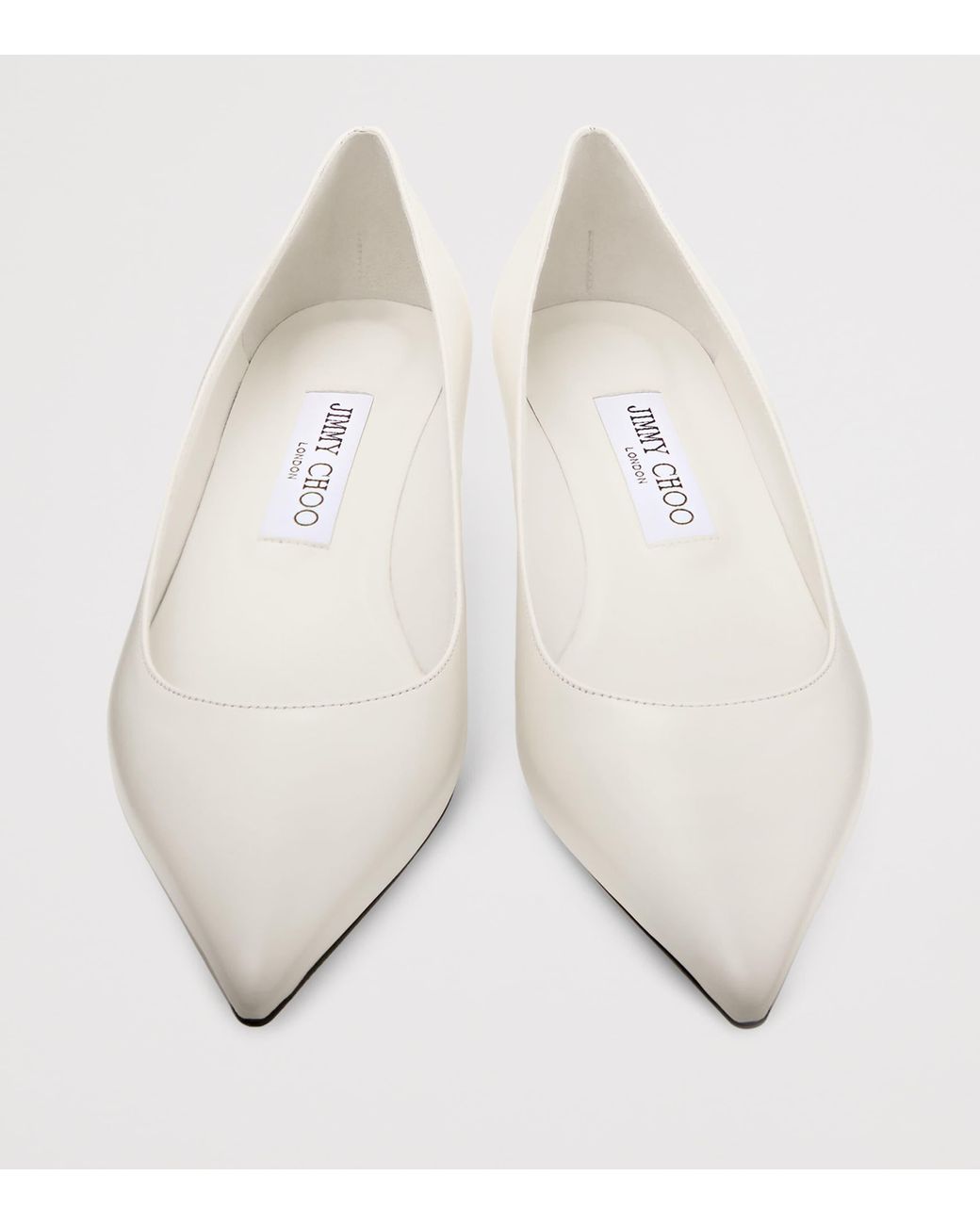 Jimmy Choo Natural Amelia 50 Leather Pumps
