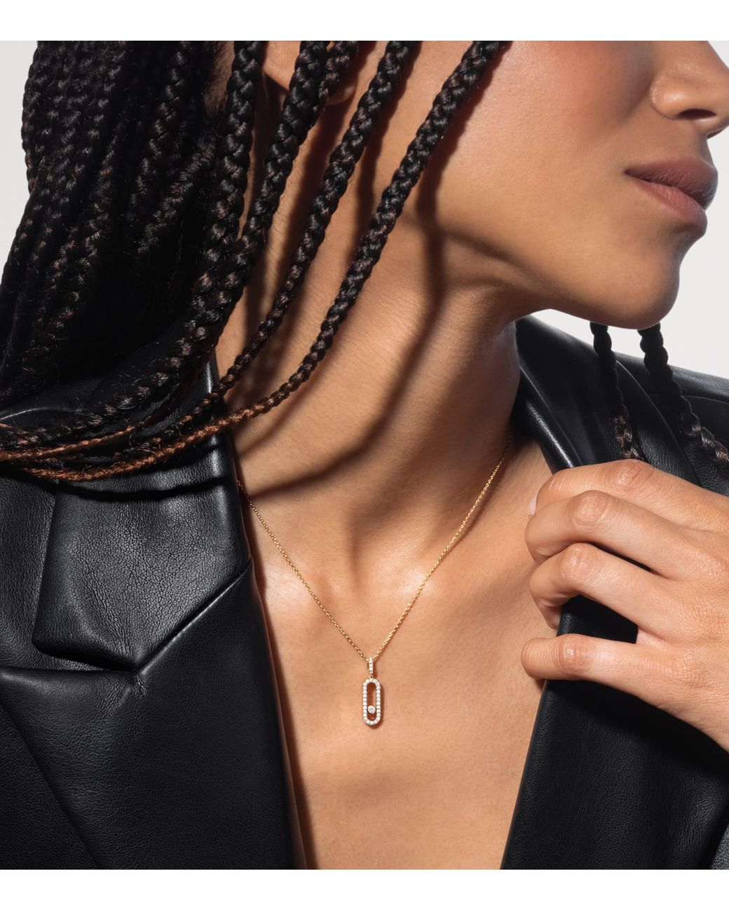 Messika Metallic Move Uno And Diamond Pendant Necklace