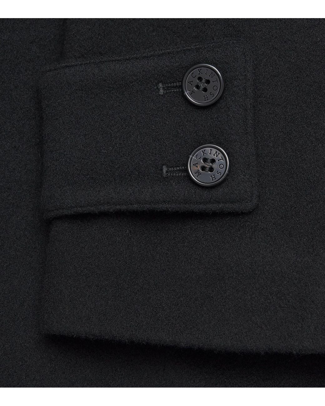 Mackintosh Blue Cotton Waterproof Humbie Overcoat for men