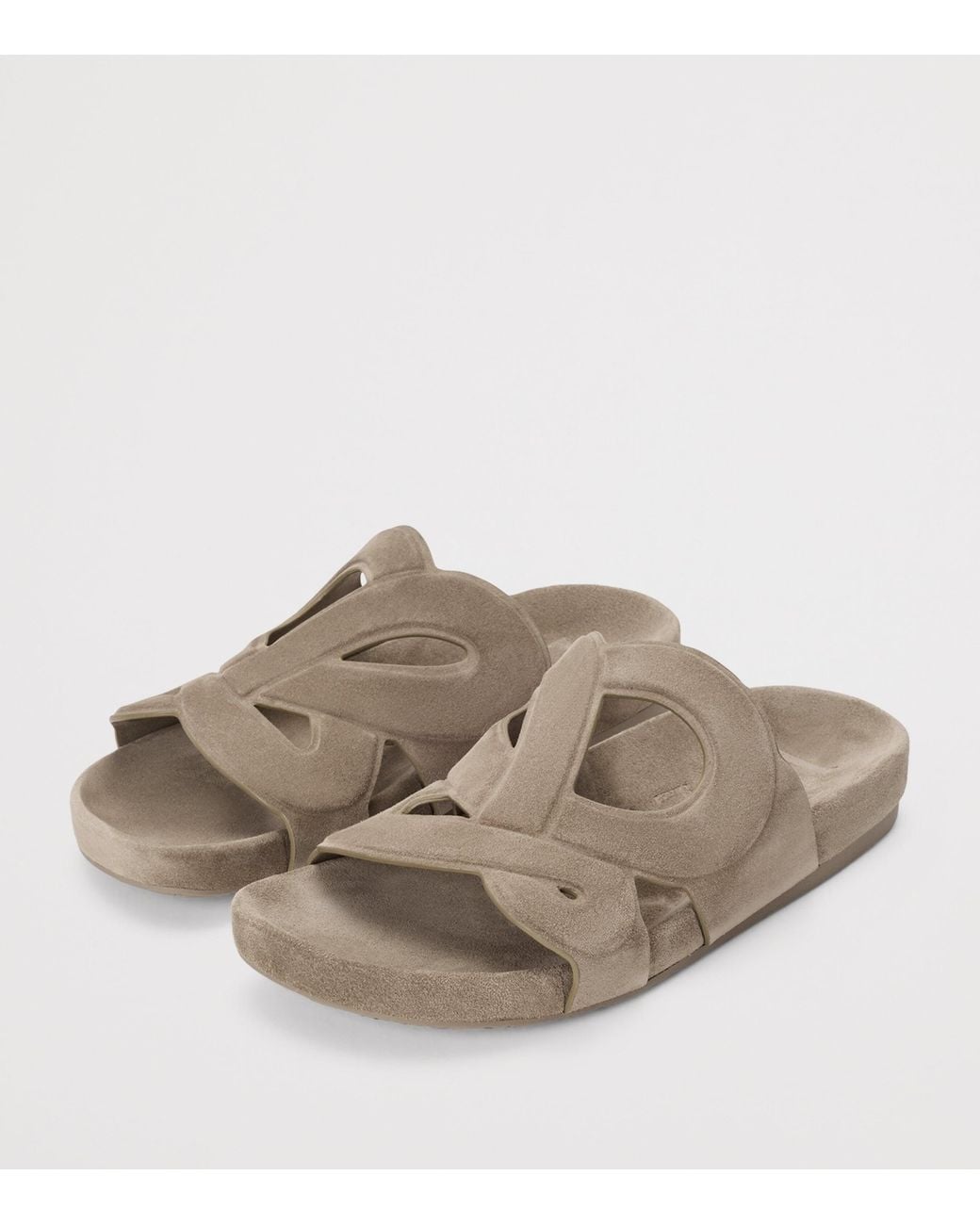 Loewe Brown X Paula's Ibiza Leather Monogram Ease Slides for men