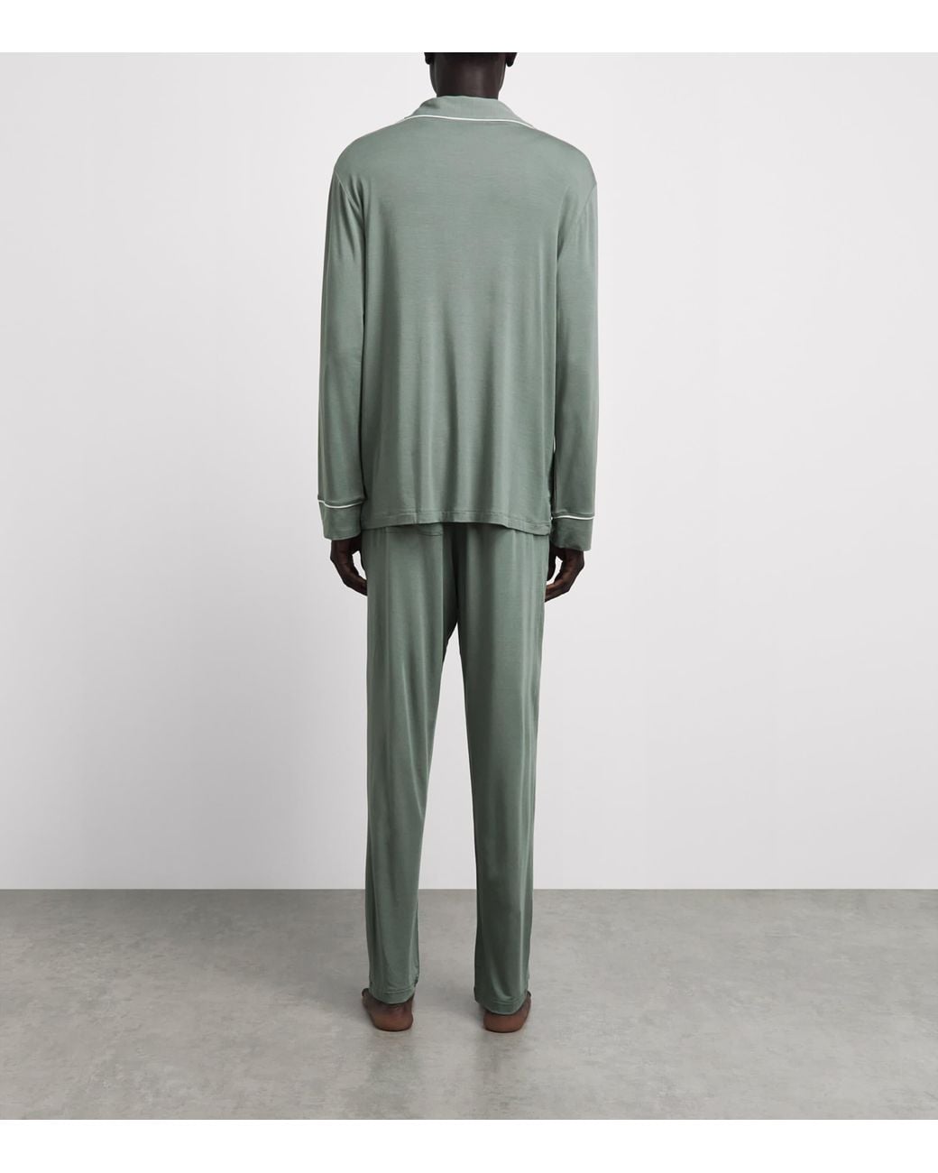 Eberjey Green Modal William Long Pyjama Set for men