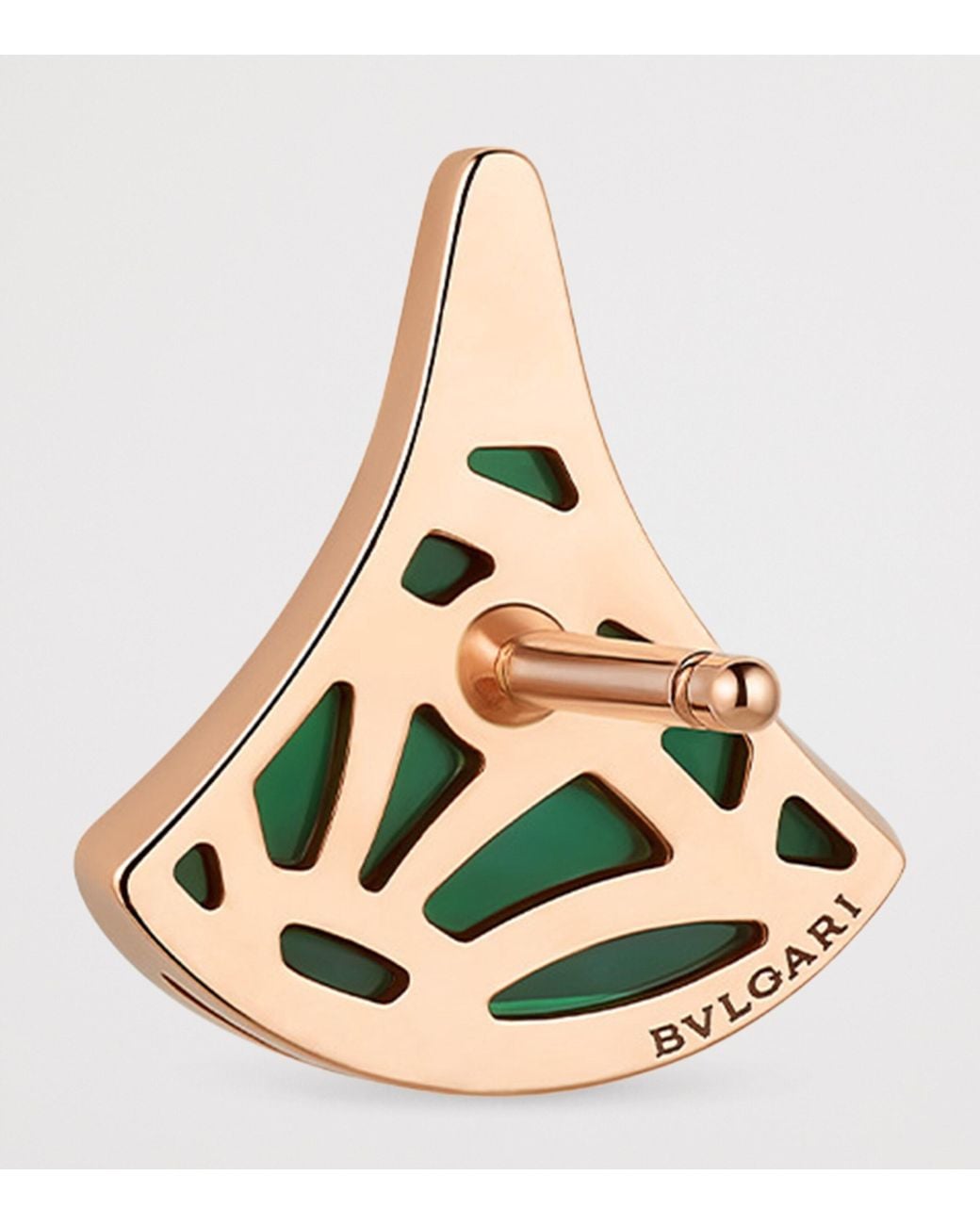 BVLGARI Green Diamond And Malachite Divas' Dream Stud Earring