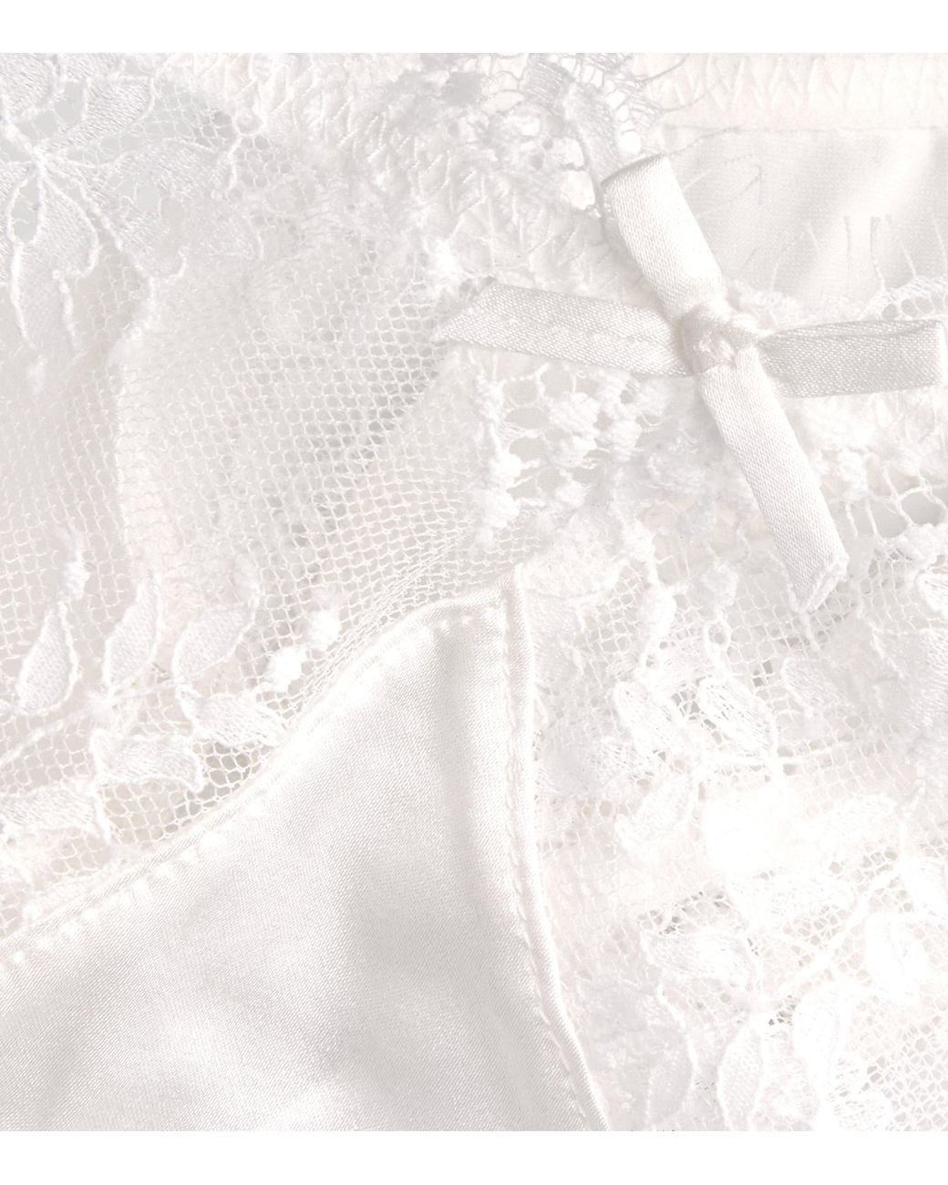 Fleur du Mal White Lace Frankie Thong