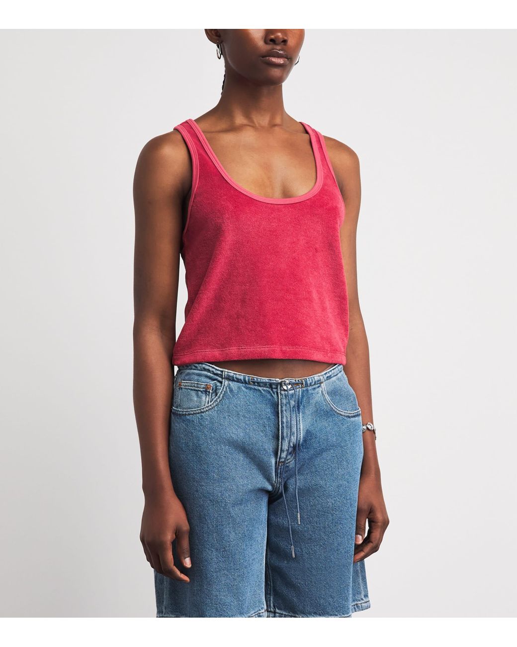 Suzie Kondi Pink Terry Tia Tank Top