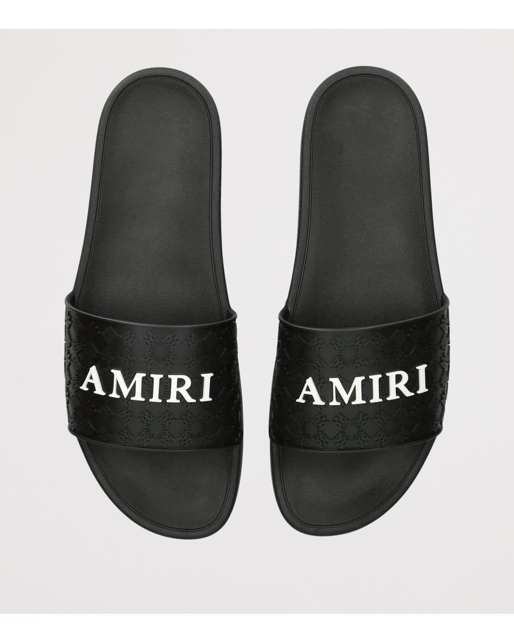 Amiri Black Ma Quad Pool Slides for men