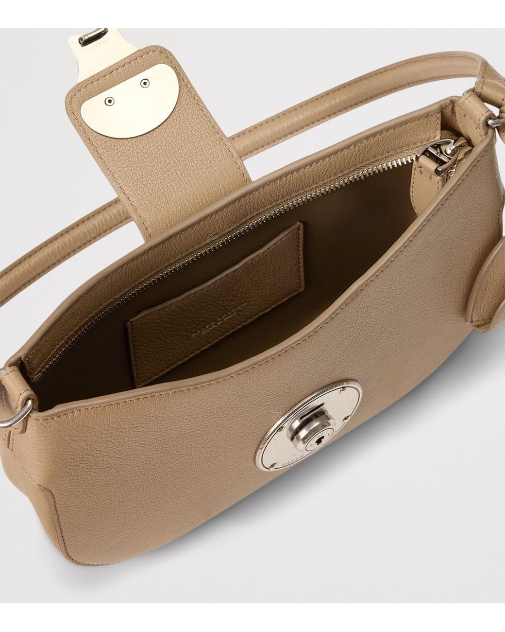 Ralph Lauren Natural Small Leather Ricky Shoulder Bag