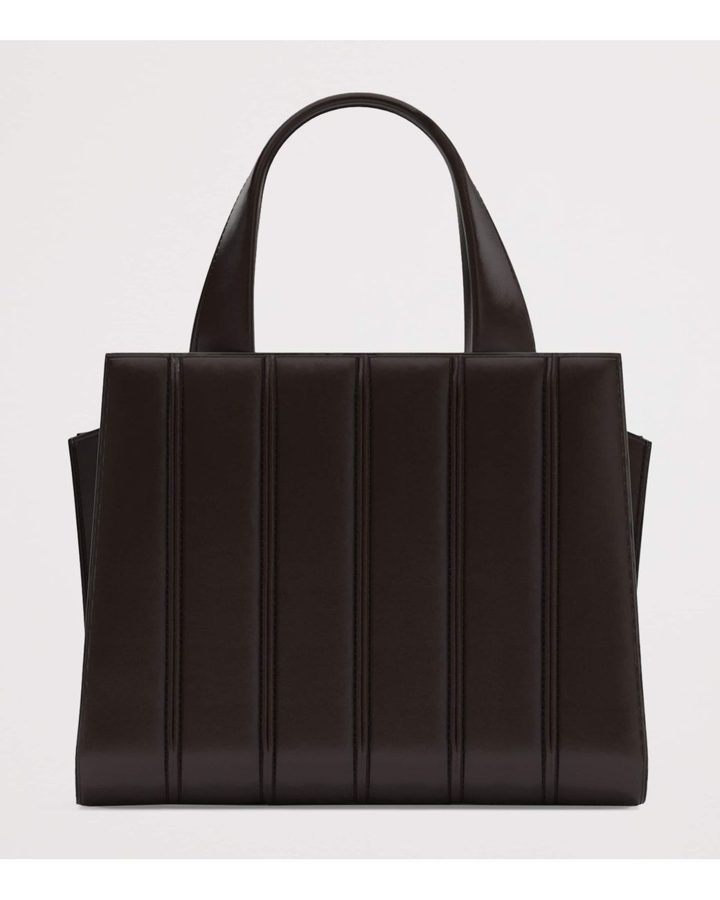 Max Mara Black Medium Quilted Whitney Top-Handle Bag
