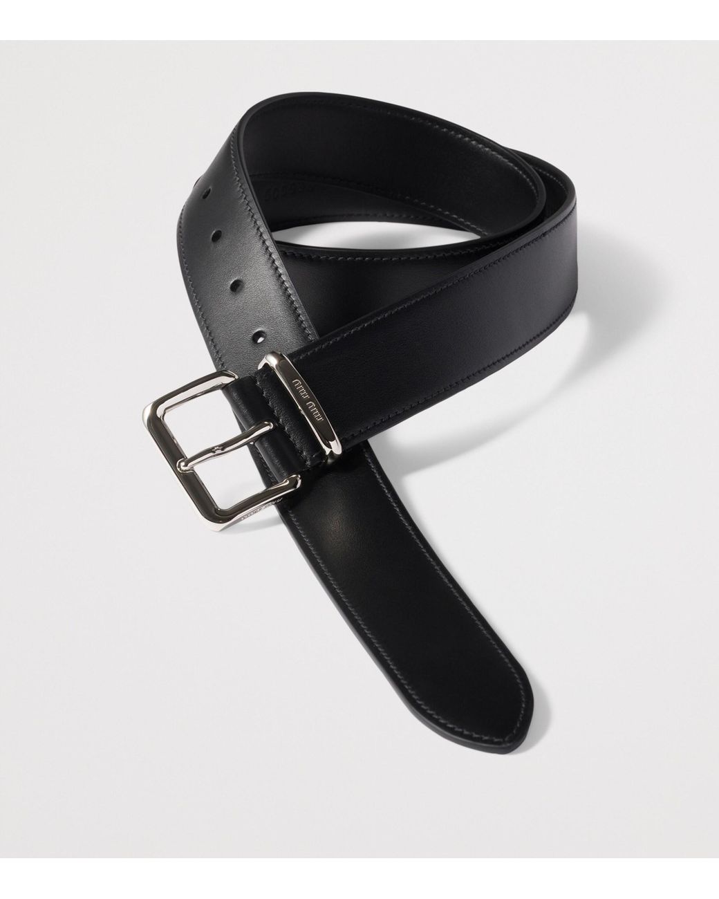 Miu Miu Black Leather Belt