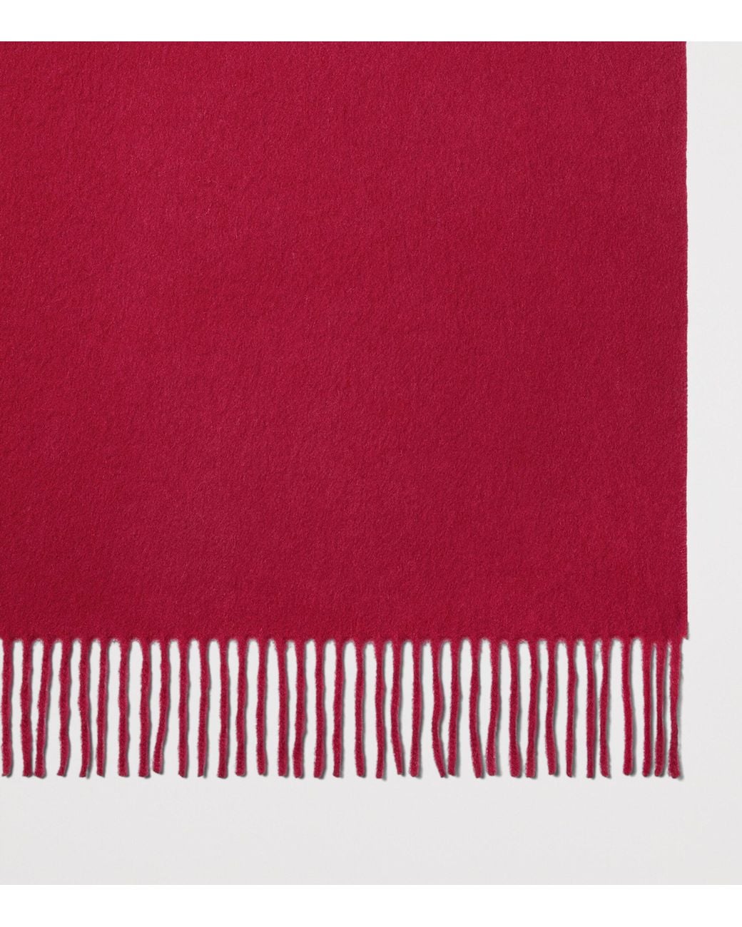 Mulberry Red Merino Wool Scarf