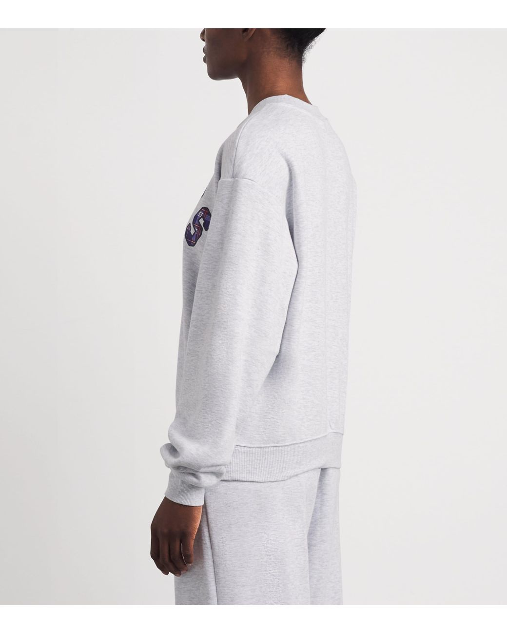 Skims White Cotton-Blend Logo Sweatshirt
