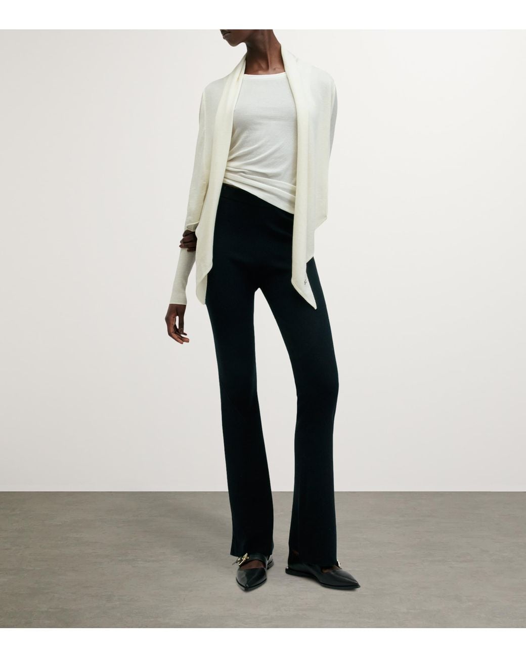 AllSaints White Wasson Cardigan