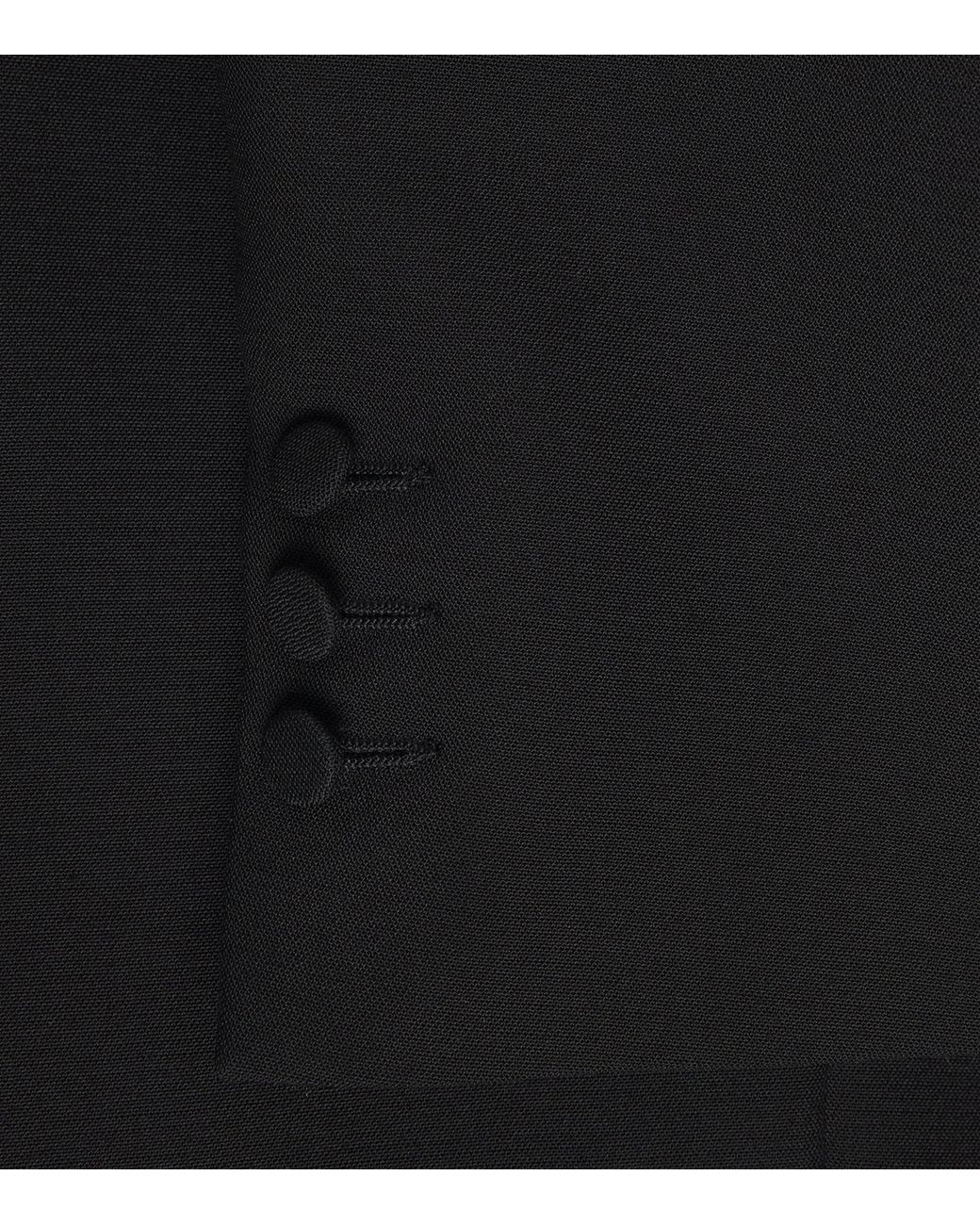 Sandro Black Satin-Collar Blazer
