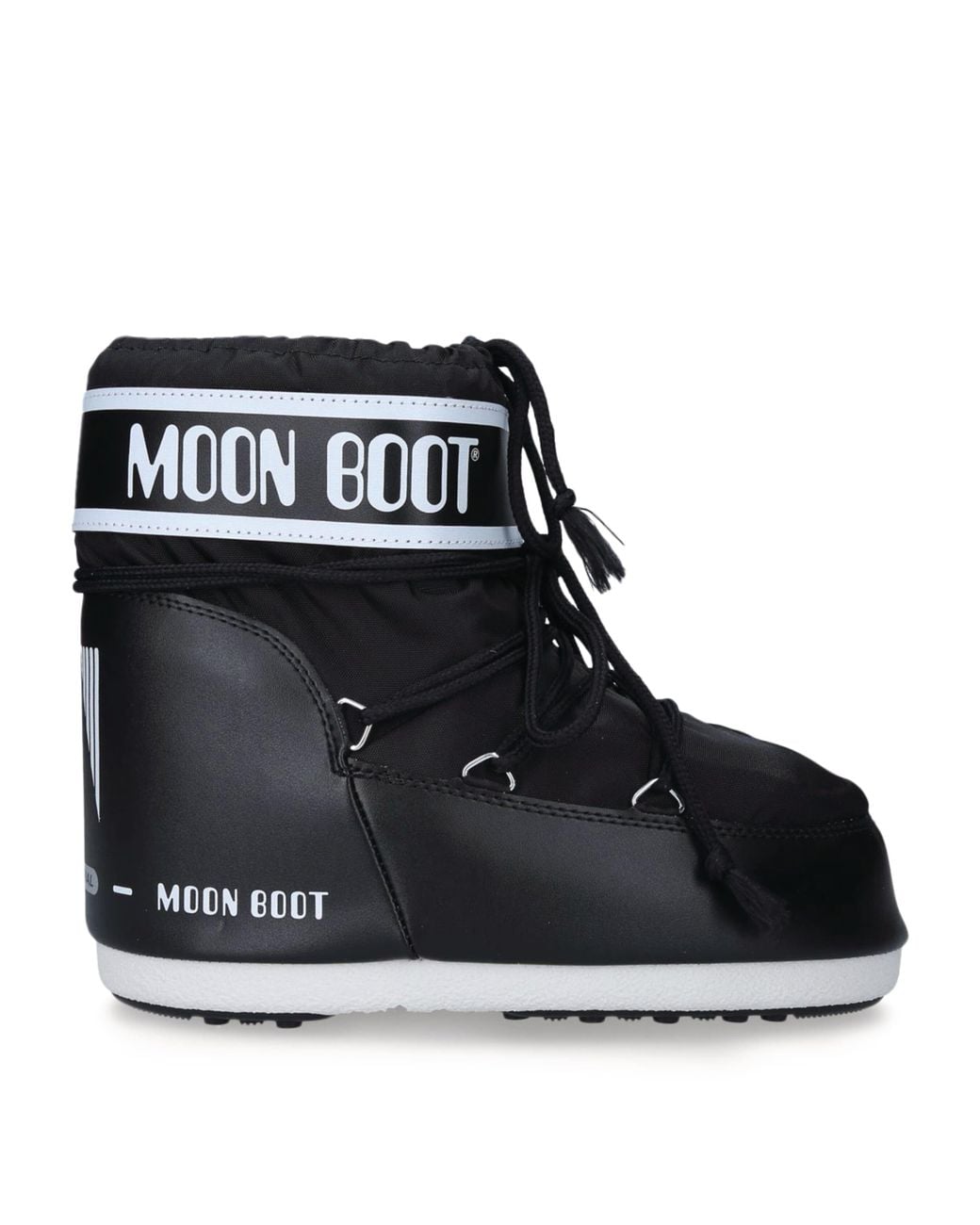 Moon Boot Black Icon Low 2 Lace-Up Nylon Snow Boots