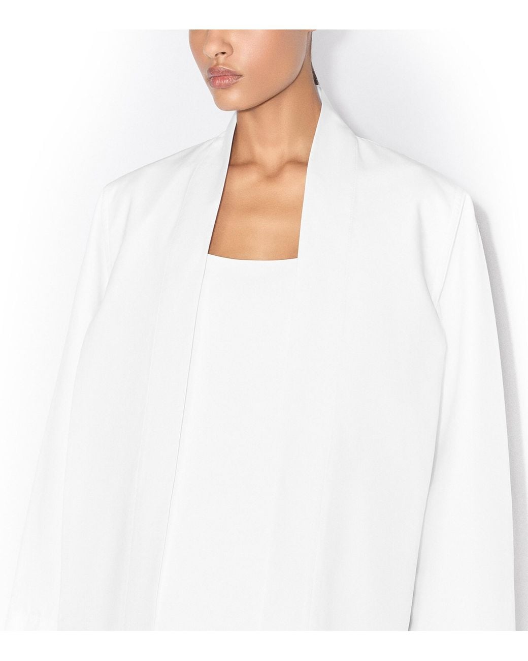 Alaïa White Supima Cotton Kimono Jacket