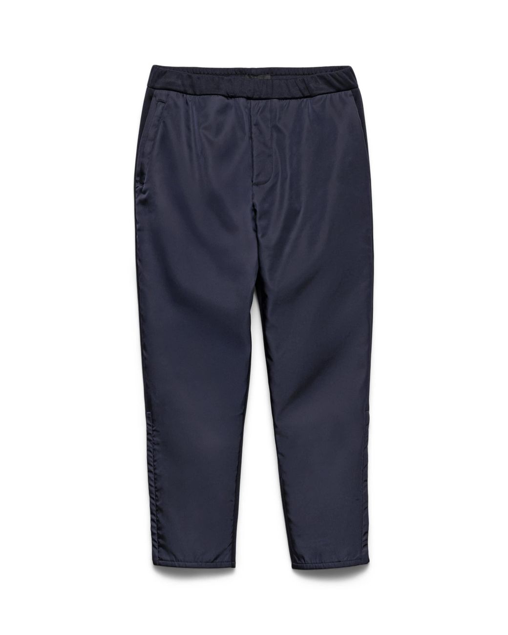 Prada Blue Cotton-Re-Nylon Straight Trousers for men