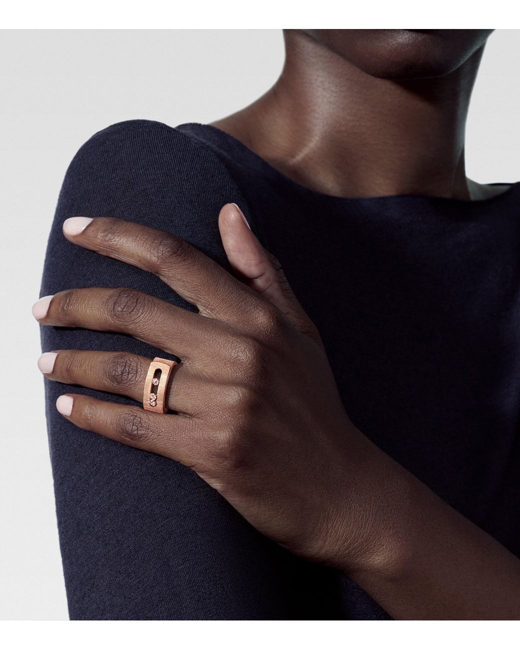Messika Natural Move Noa And Diamond Chiselled Ring