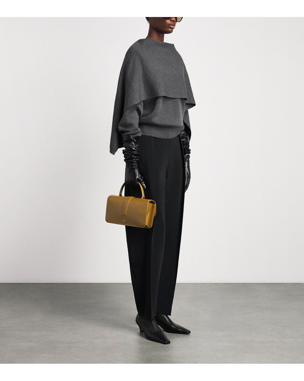 Rohe Gray Wool Cape Sweater