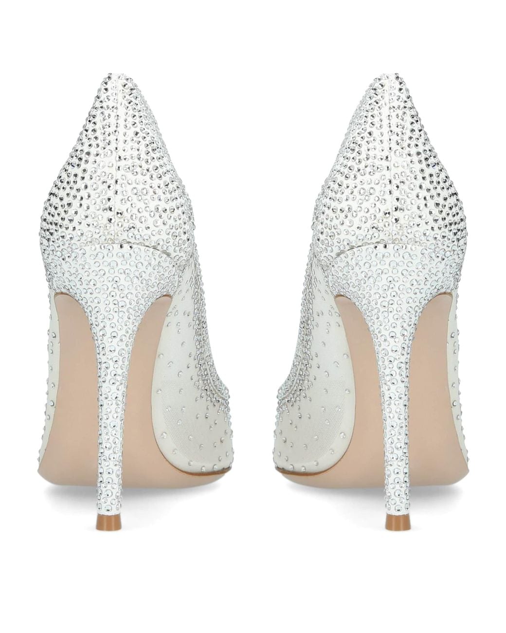 Gianvito Rossi White Crystal-Embellished Rania Pumps 105