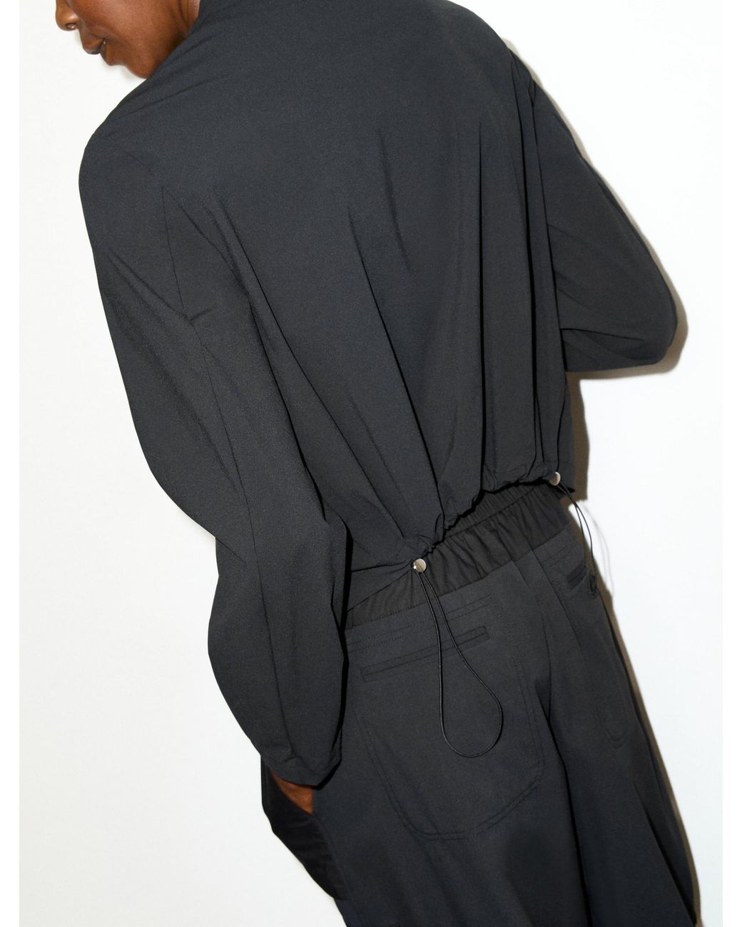 MAX&Co. Black Technical Jersey Jacket