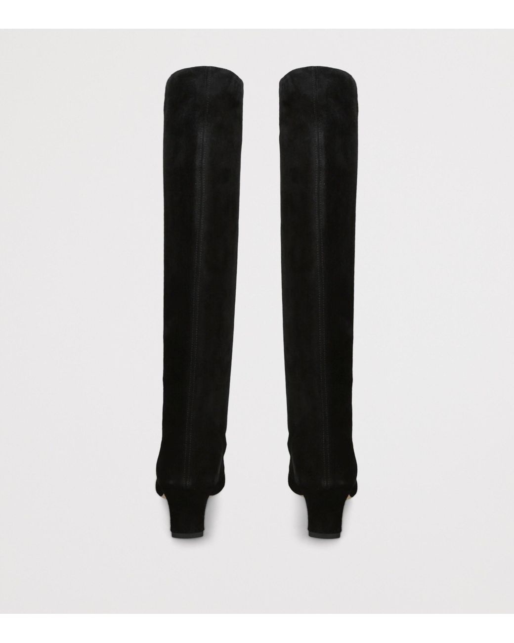 Staud Black Suede Wally Knee-High Boots 55