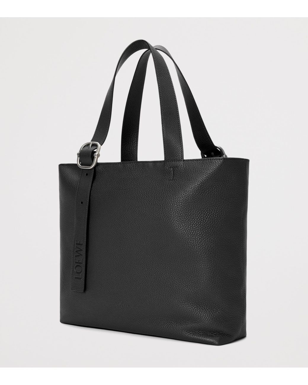 Loewe Black Grained Calfskin Loop Tote Bag for men