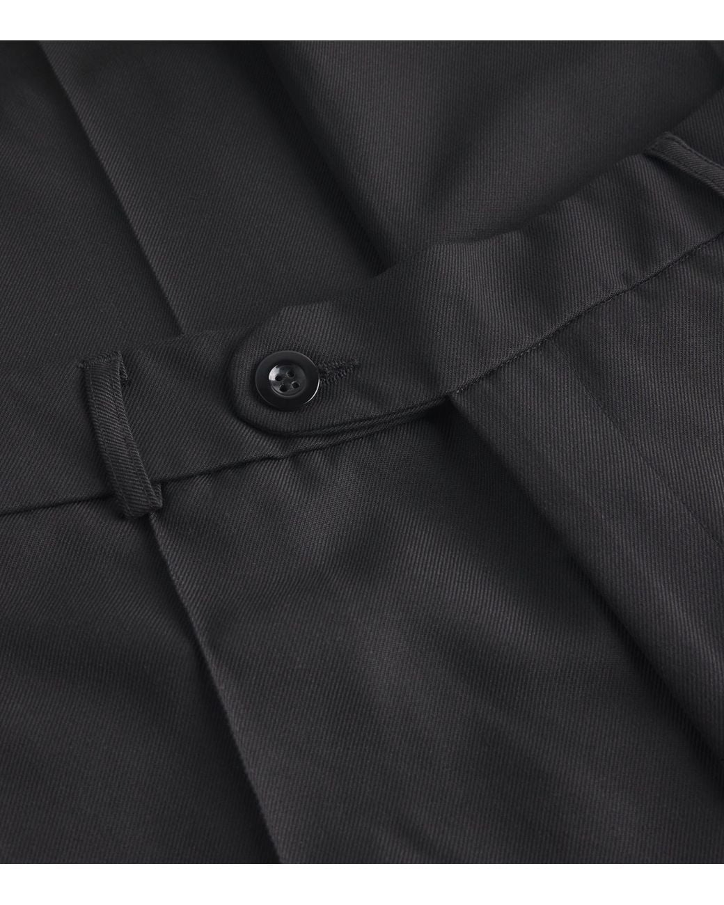 About Blank Black Everyday Wide-Leg Pleated Trousers for men