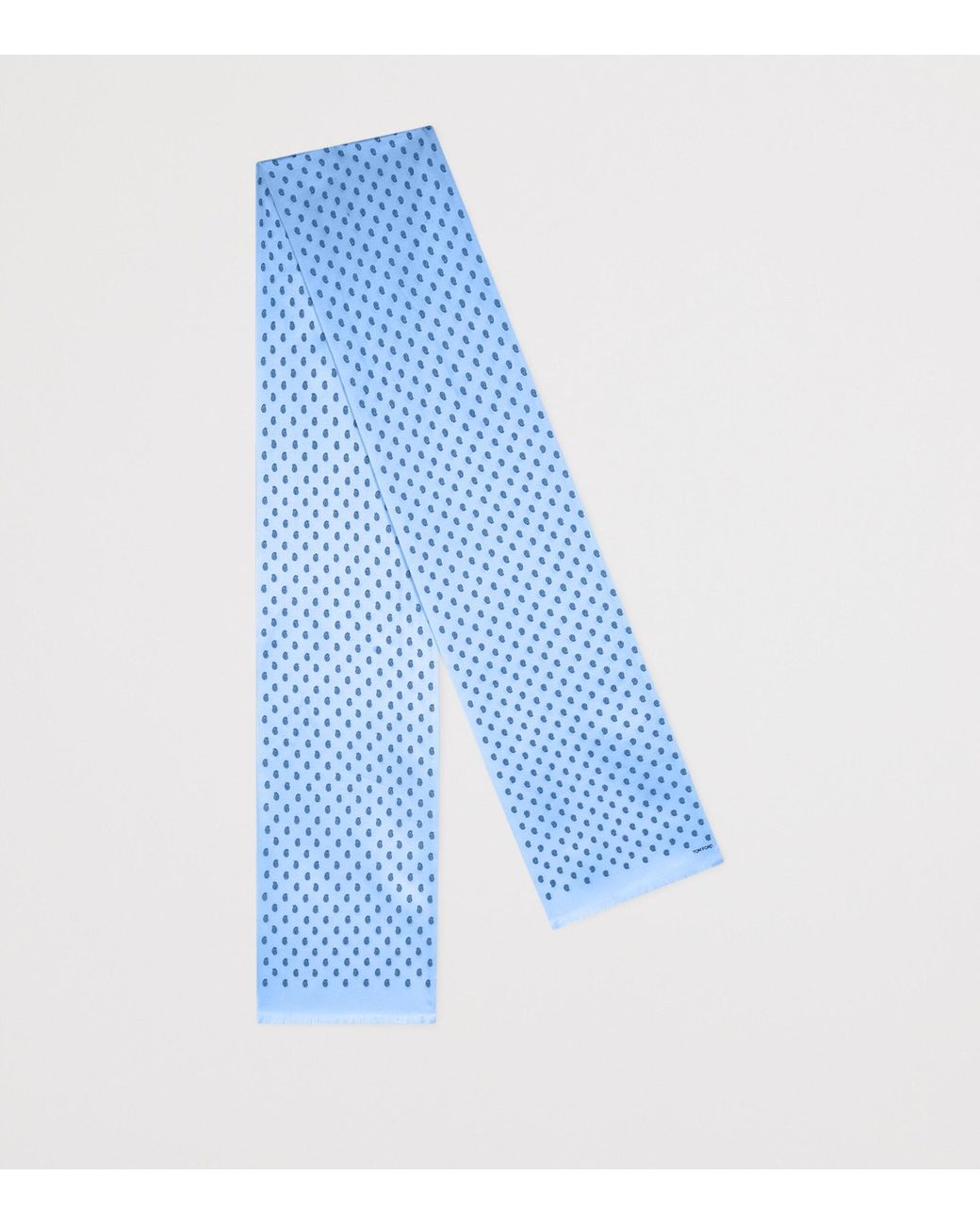 Tom Ford Blue Silk Printed Scarf for men