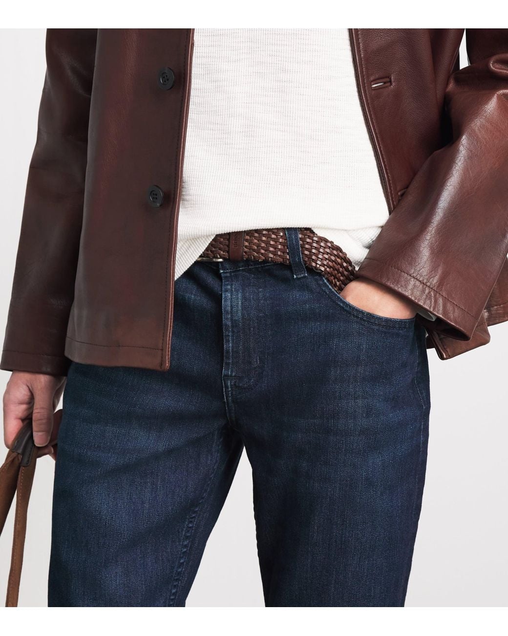 7 For All Mankind Blue The Bootcut Jeans for men