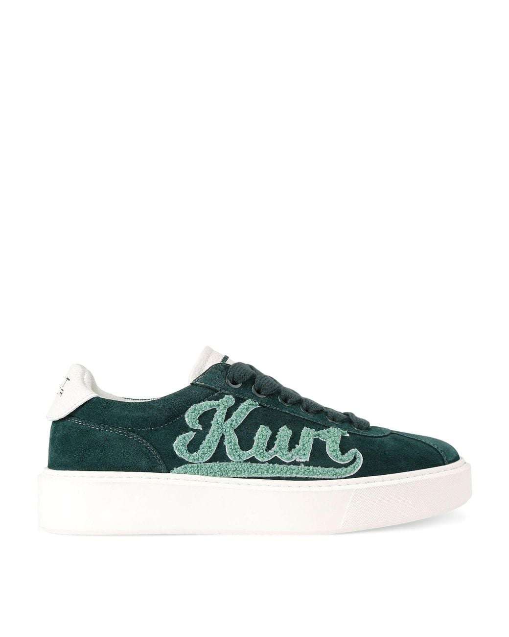 Kurt Geiger Green Appliqué Albion Retro Sneakers for men