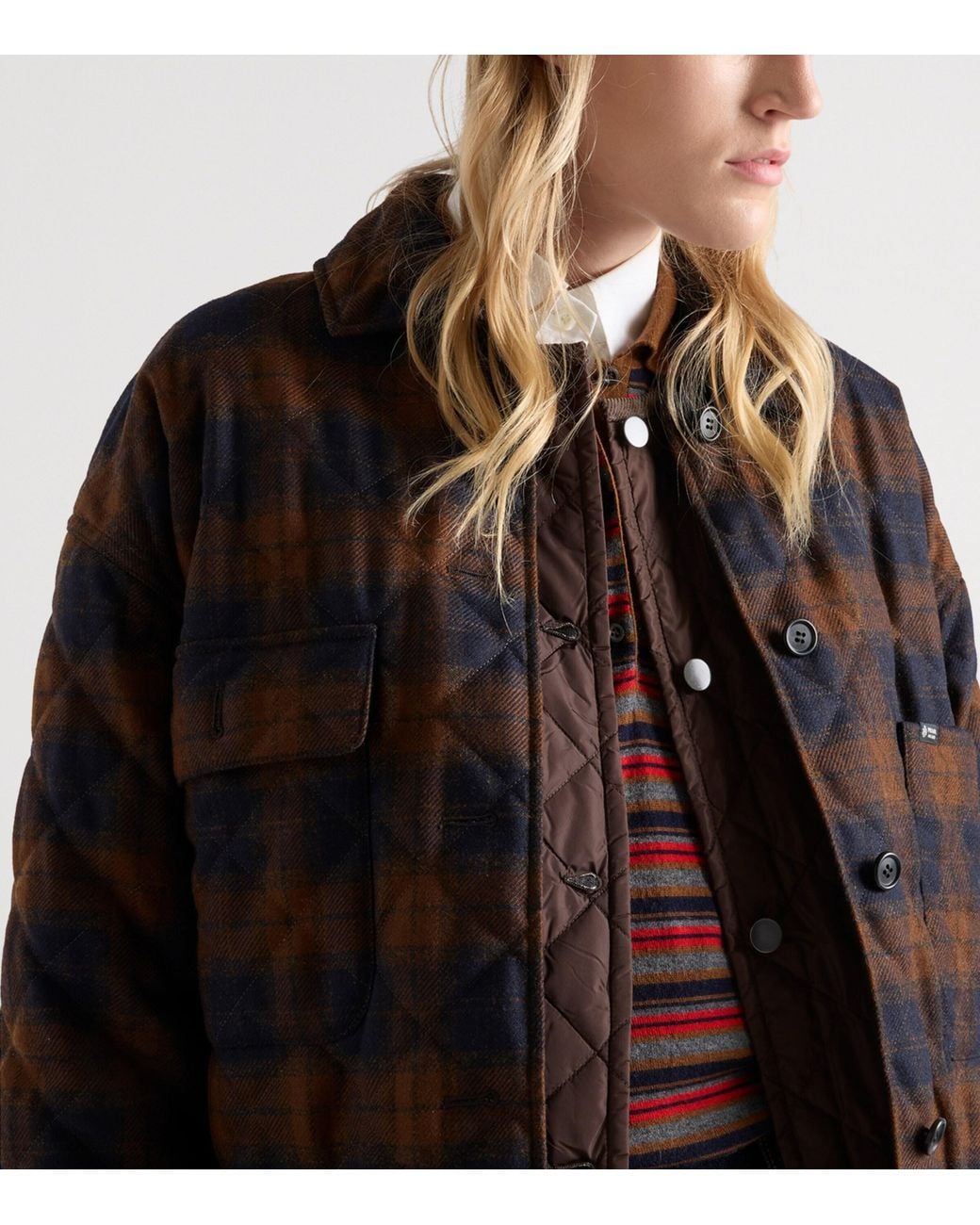 Prada Brown Re-Nylon Quilted Jacket