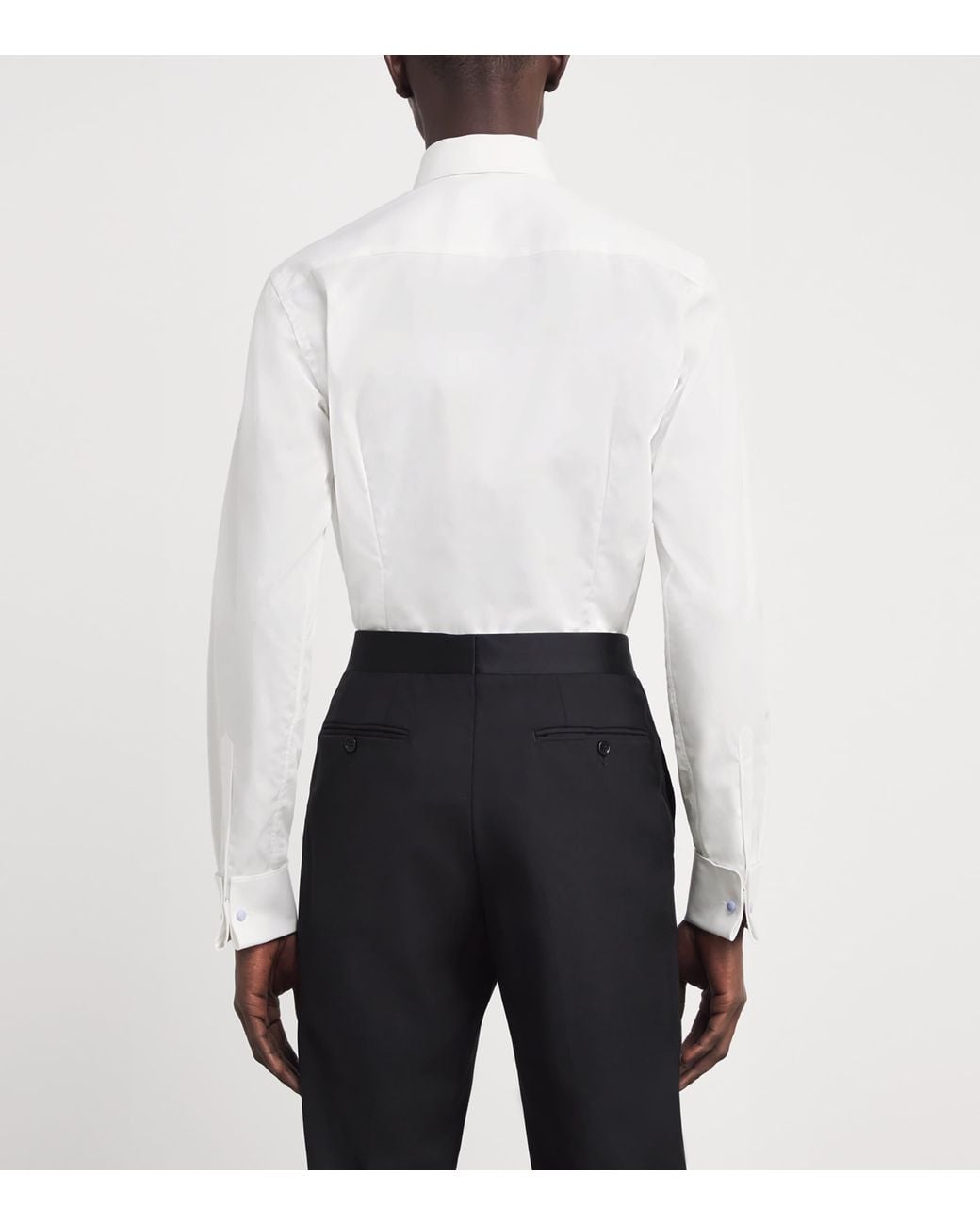 Eton of Sweden White Pleated Cotton Shirt for men