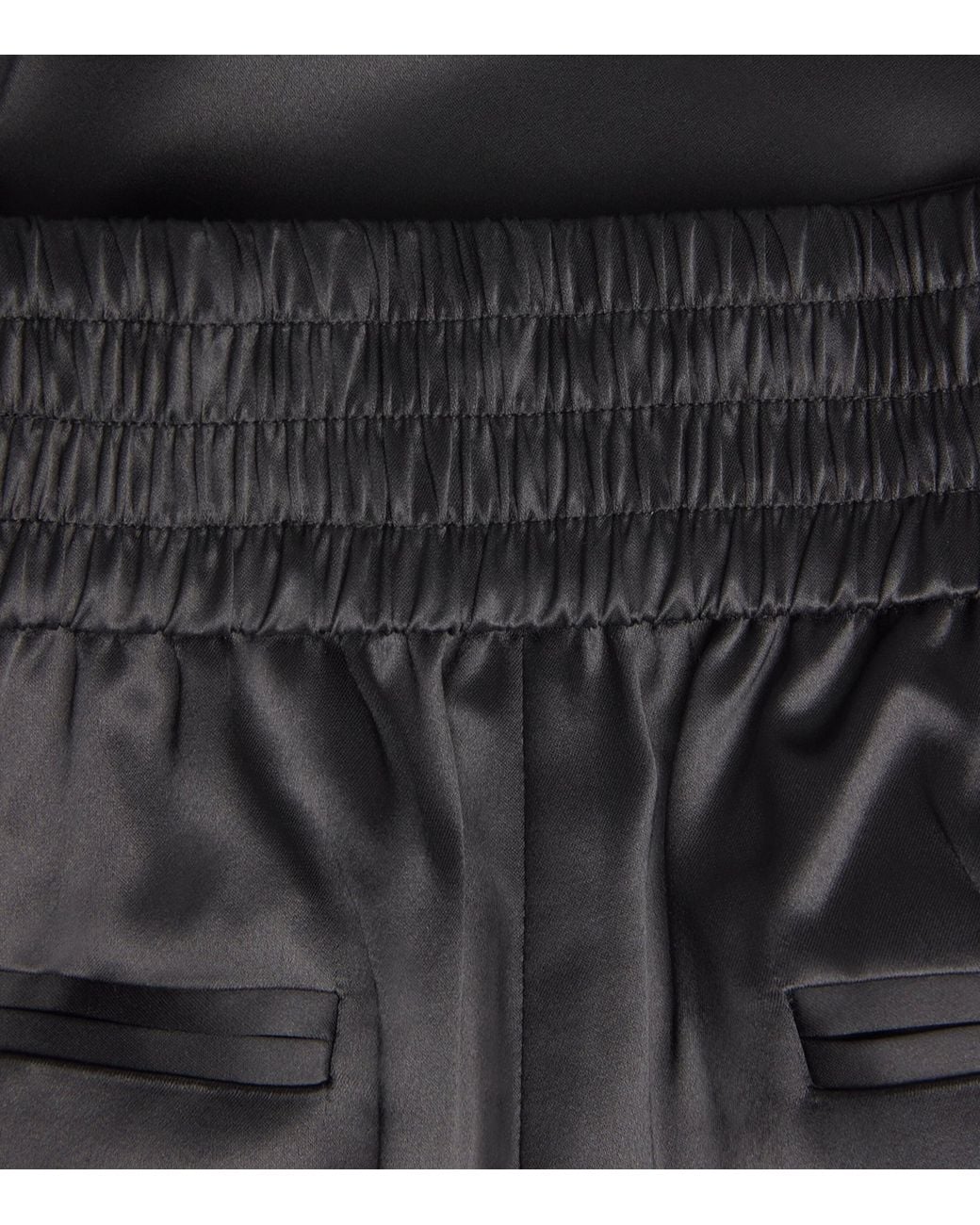 Joseph Black Satin Dijon Tailored Trousers