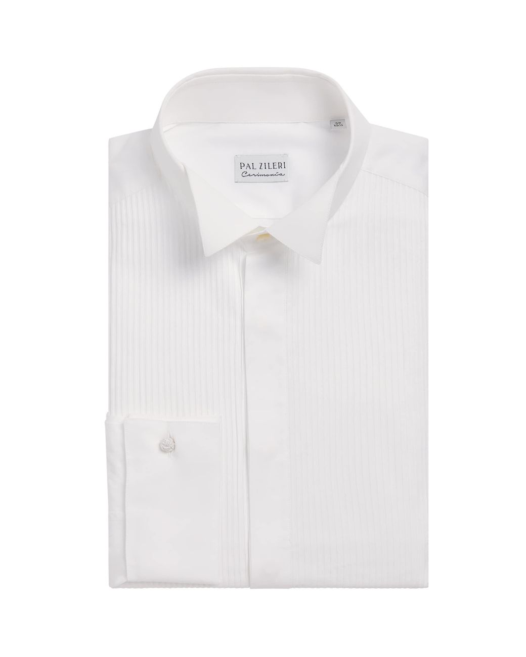 Pal Zileri White Cotton Wingtip Collar Shirt for men