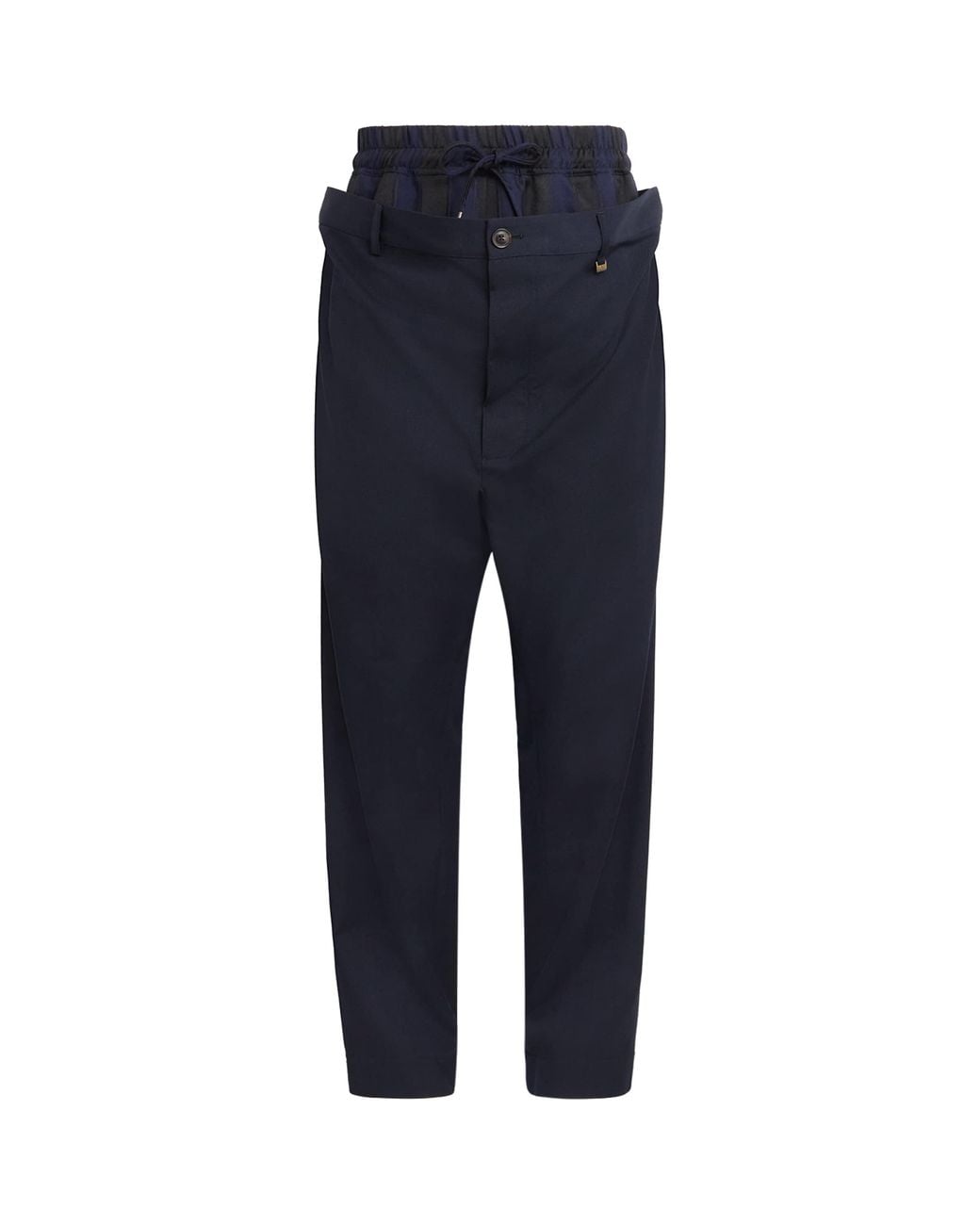 Vivienne Westwood Blue Layered-Effect Builders Trousers for men