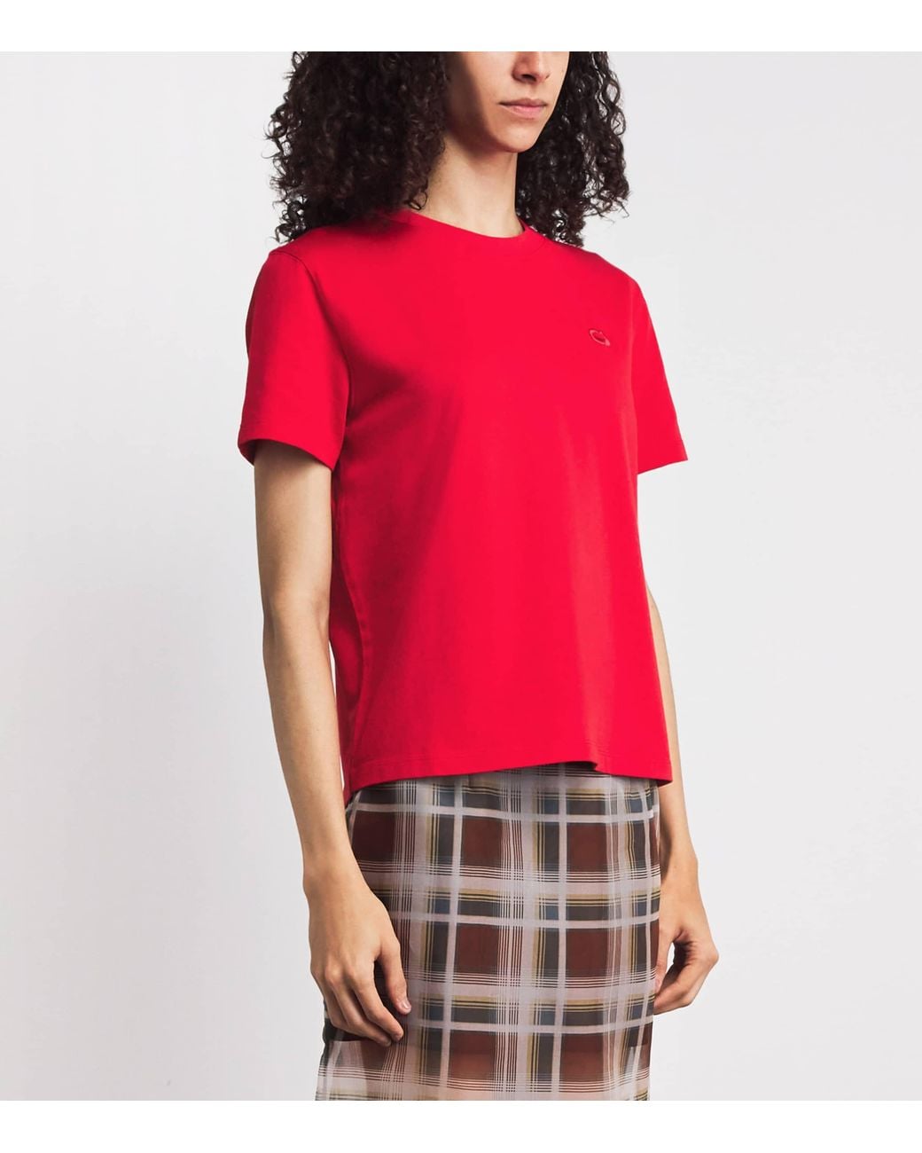 Maje Cotton Embroidered Logo T-Shirt