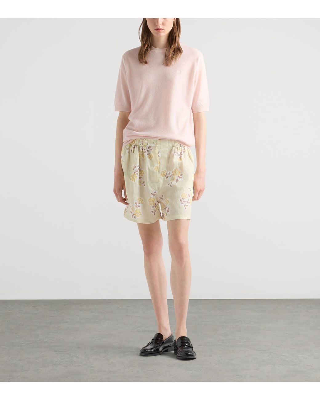 Prada Pink Cashmere T-Shirt Sweater