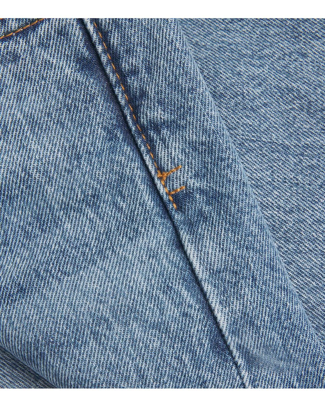 FRAME Blue The Essential Straight Jeans