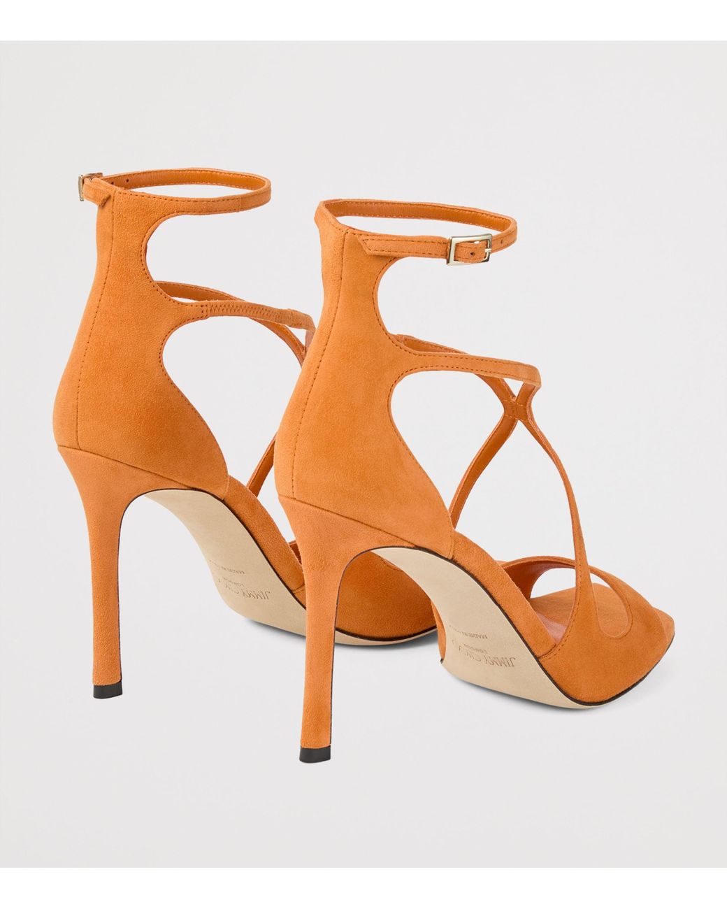 Jimmy Choo Pink Azia 95 Leather Sandals